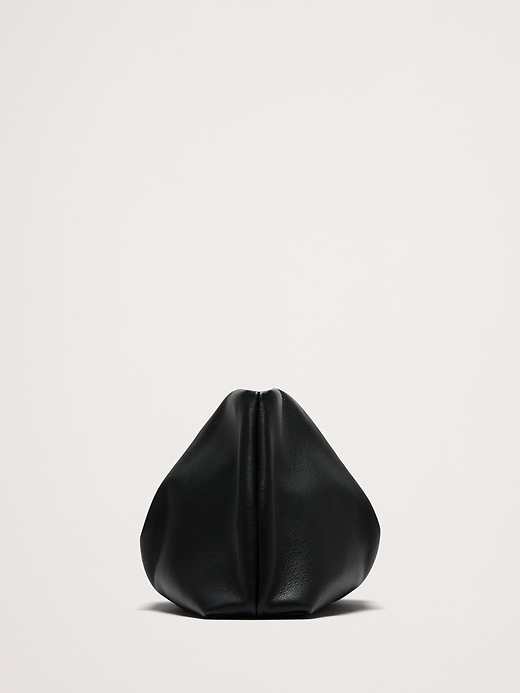 2 of 8 showing, with the color Black of product Riviera Leather Clutch
