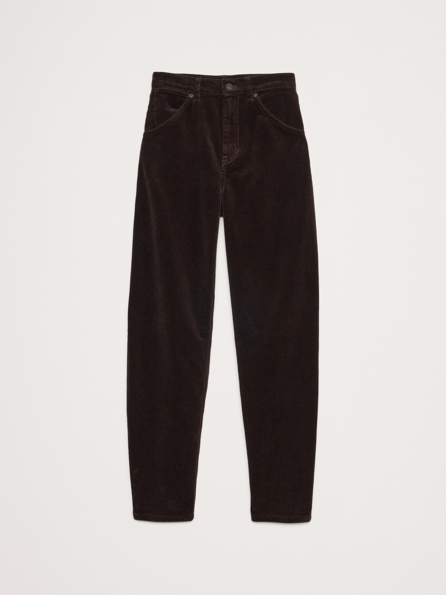 High-Rise Bow Corduroy Pant