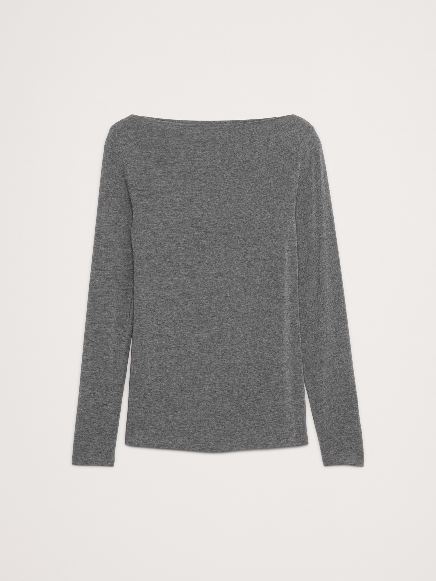 Luxe Wool-Blend Boat-Neck Top