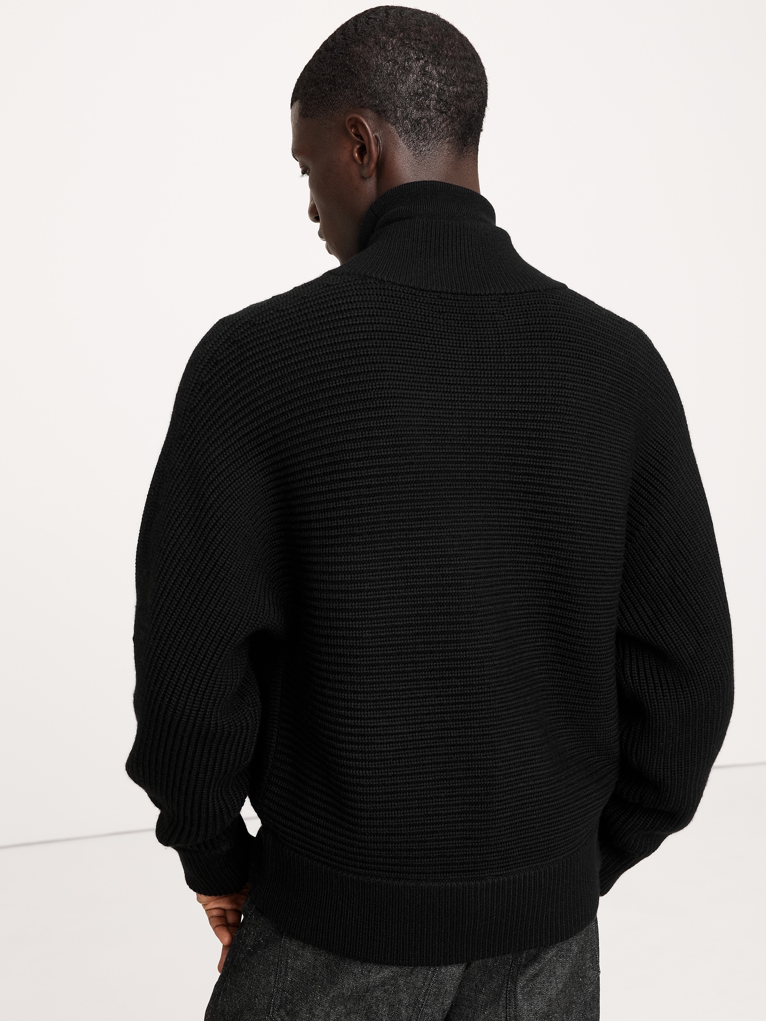 Italian Merino Sweater Bomber