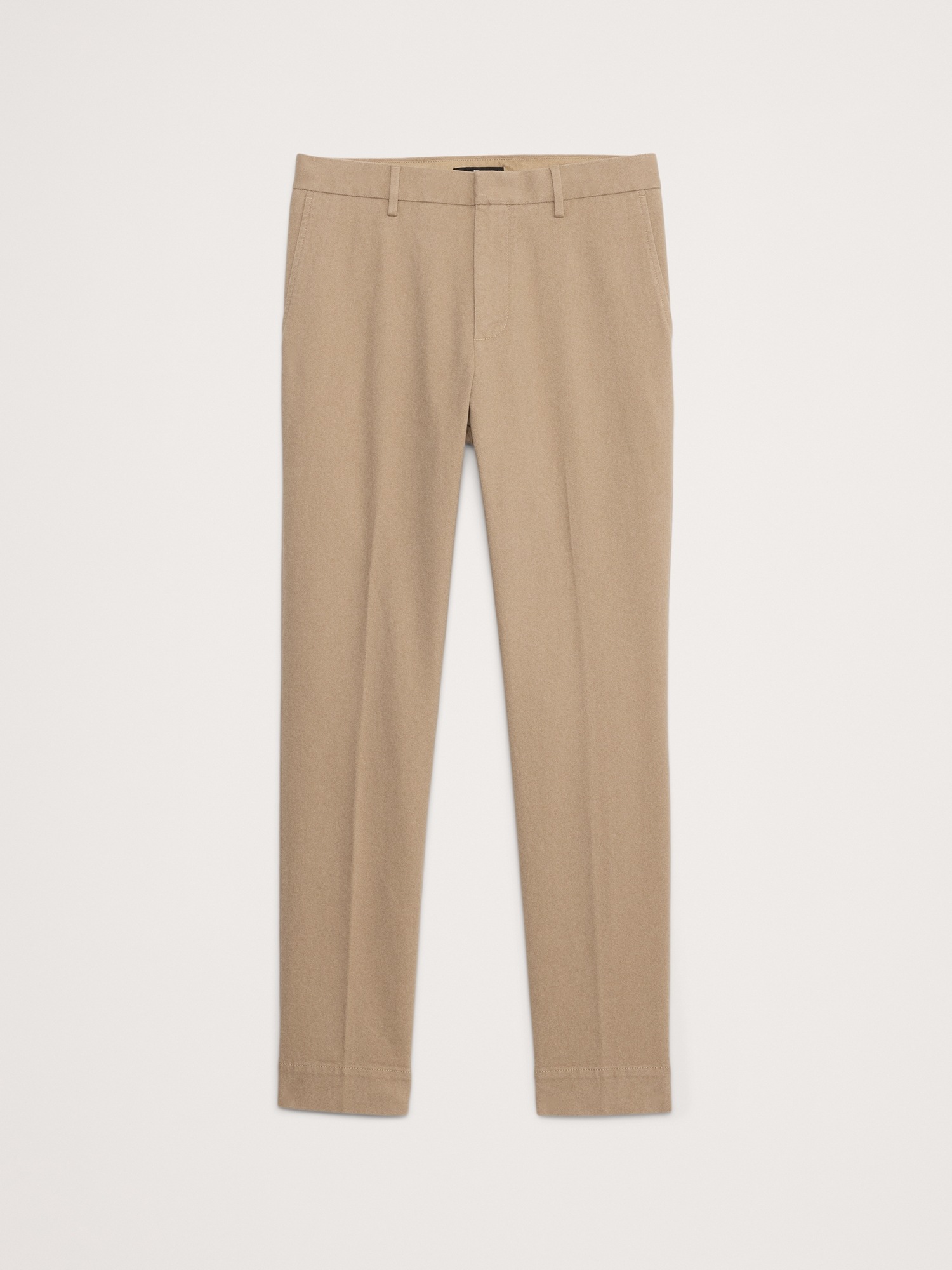 Мужские брюки Banana Republic Slim Brushed Stretch Chino, цвет: Хаки бежевый — фото 4