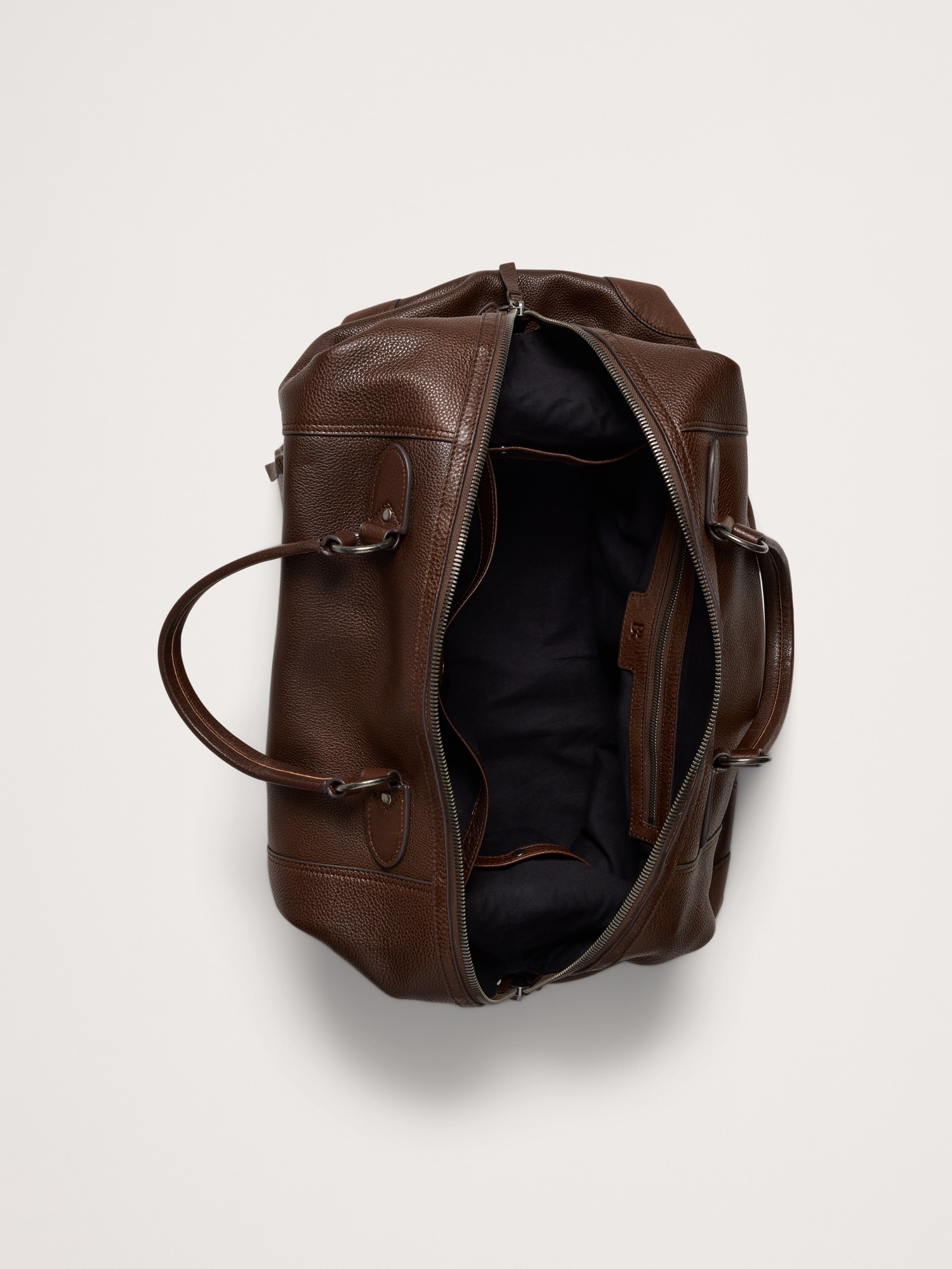 Leather Weekender Duffle Bag