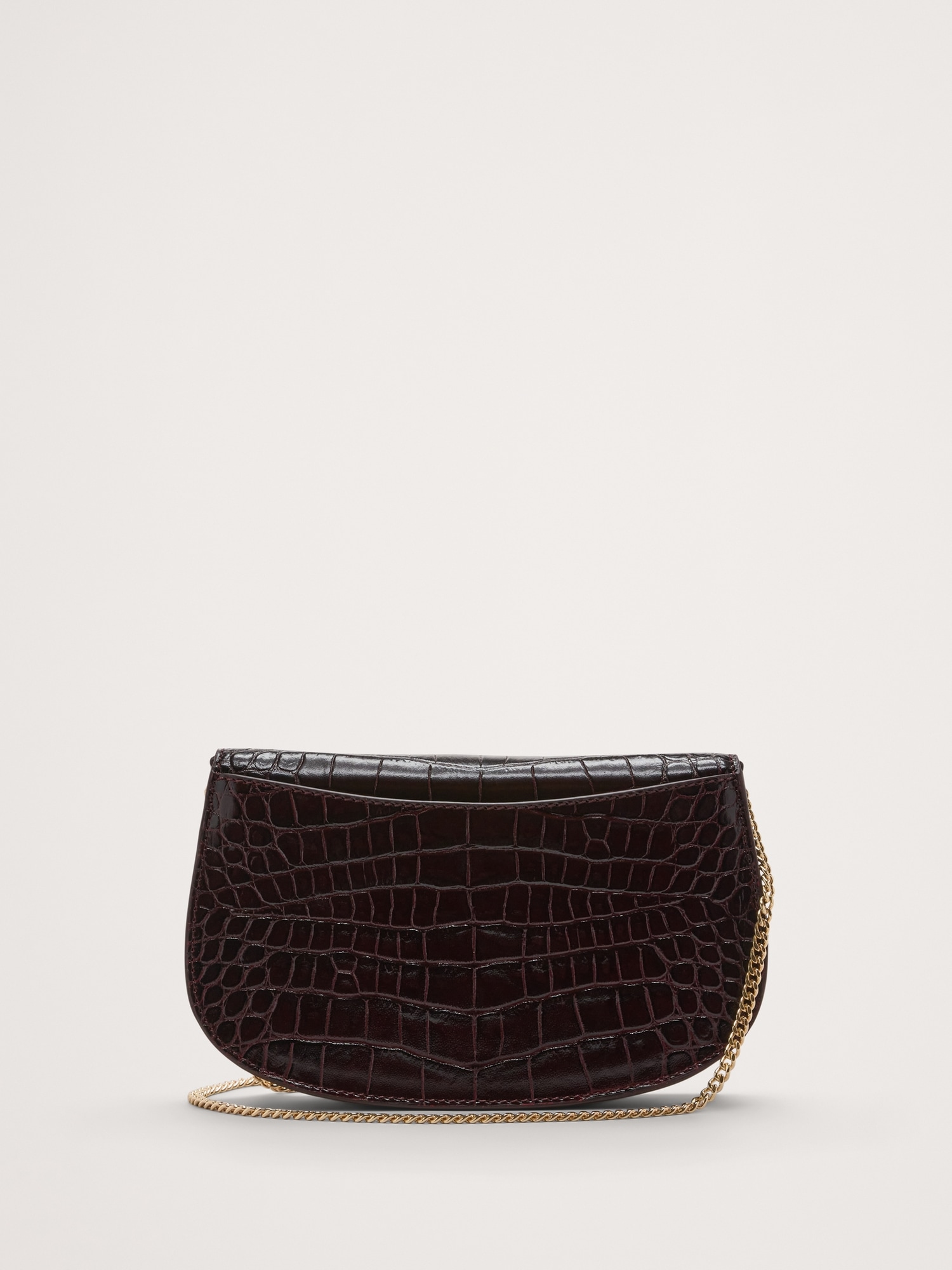 Embossed Leather Crossbody Bag