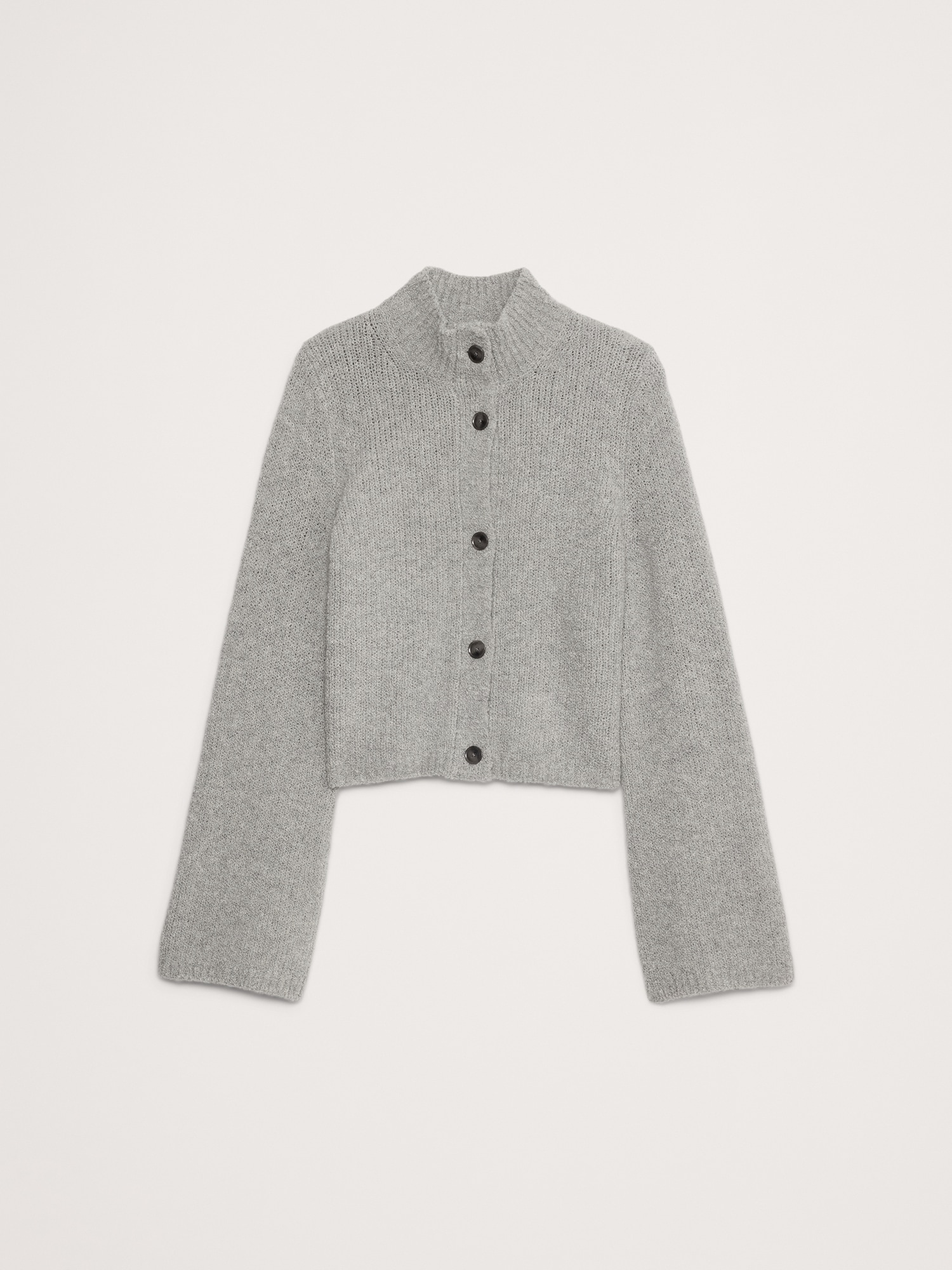 Merino Blend Flare Sleeve Cardigan Banana Republic