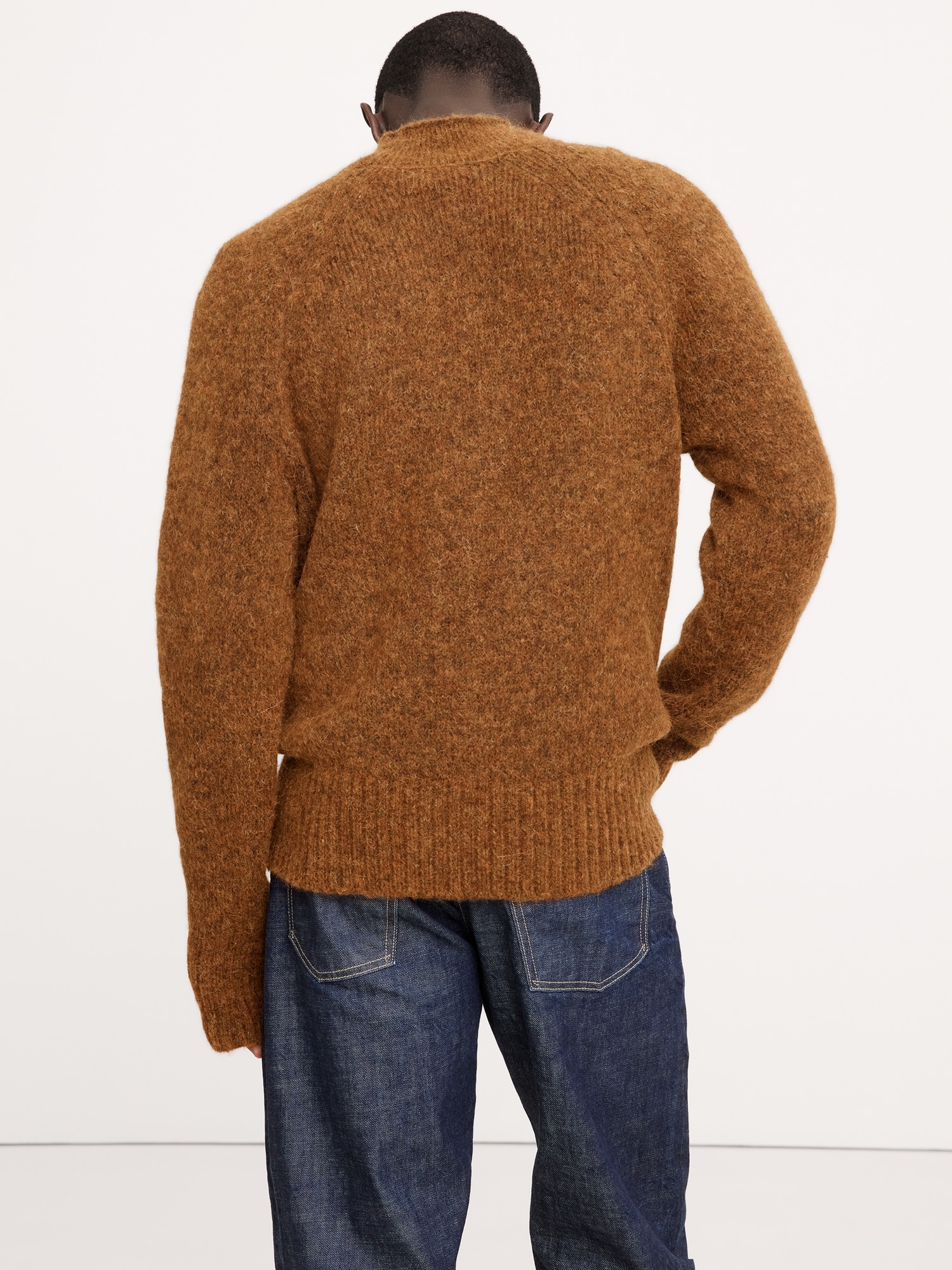 Alpaca-Wool Blend Crew-Neck Sweater