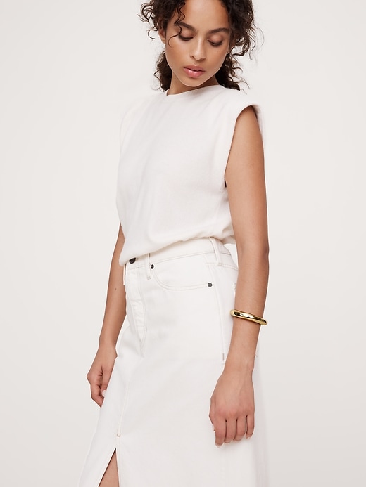 2 of 8 showing, with the color Gold of product Chunky Cuff by Aureus + Argent