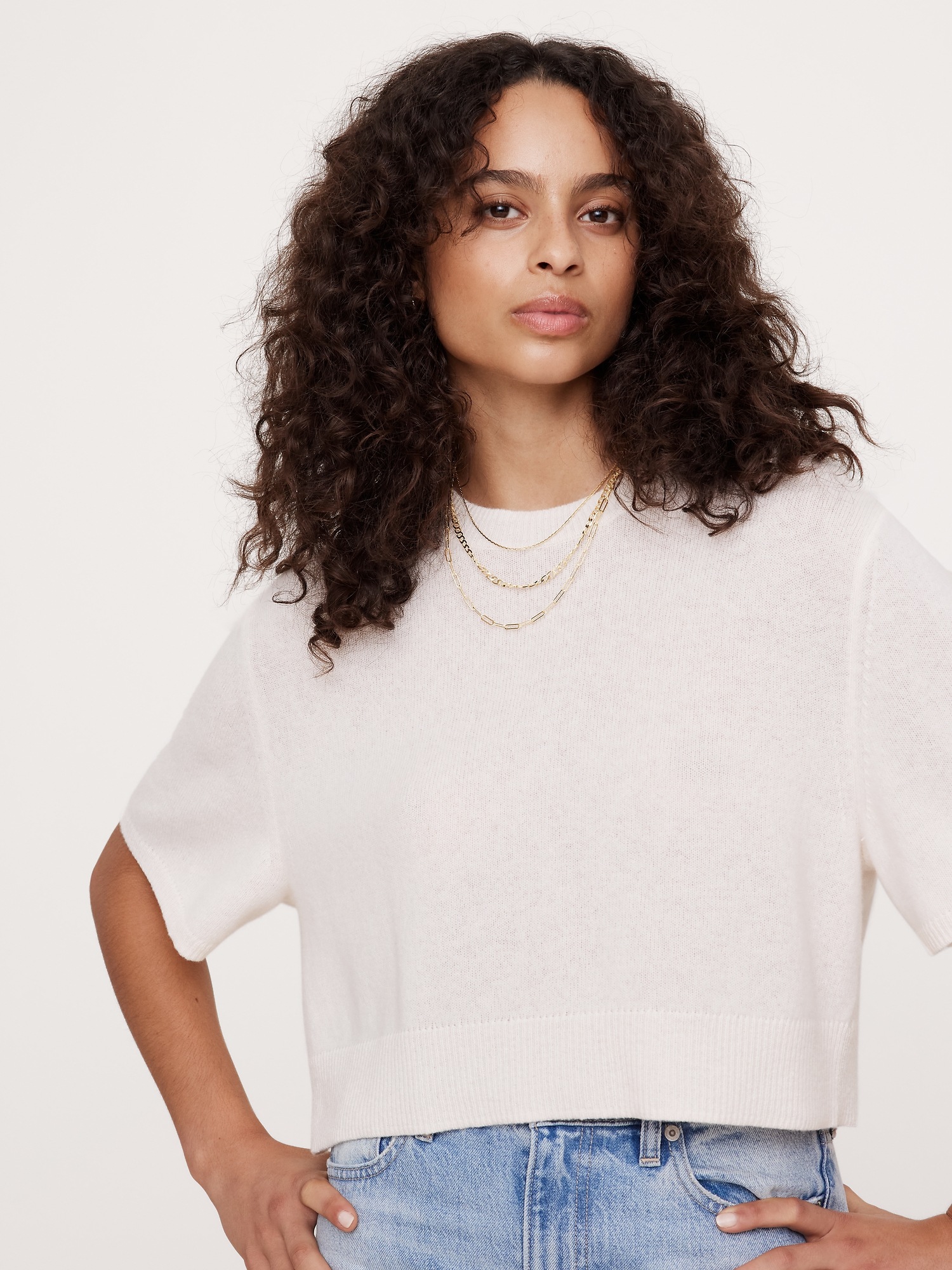 Banana Republic Ravena Delicate Chains Set Of 3 by Aureus + Argent, цвет: Золотой — фото 2