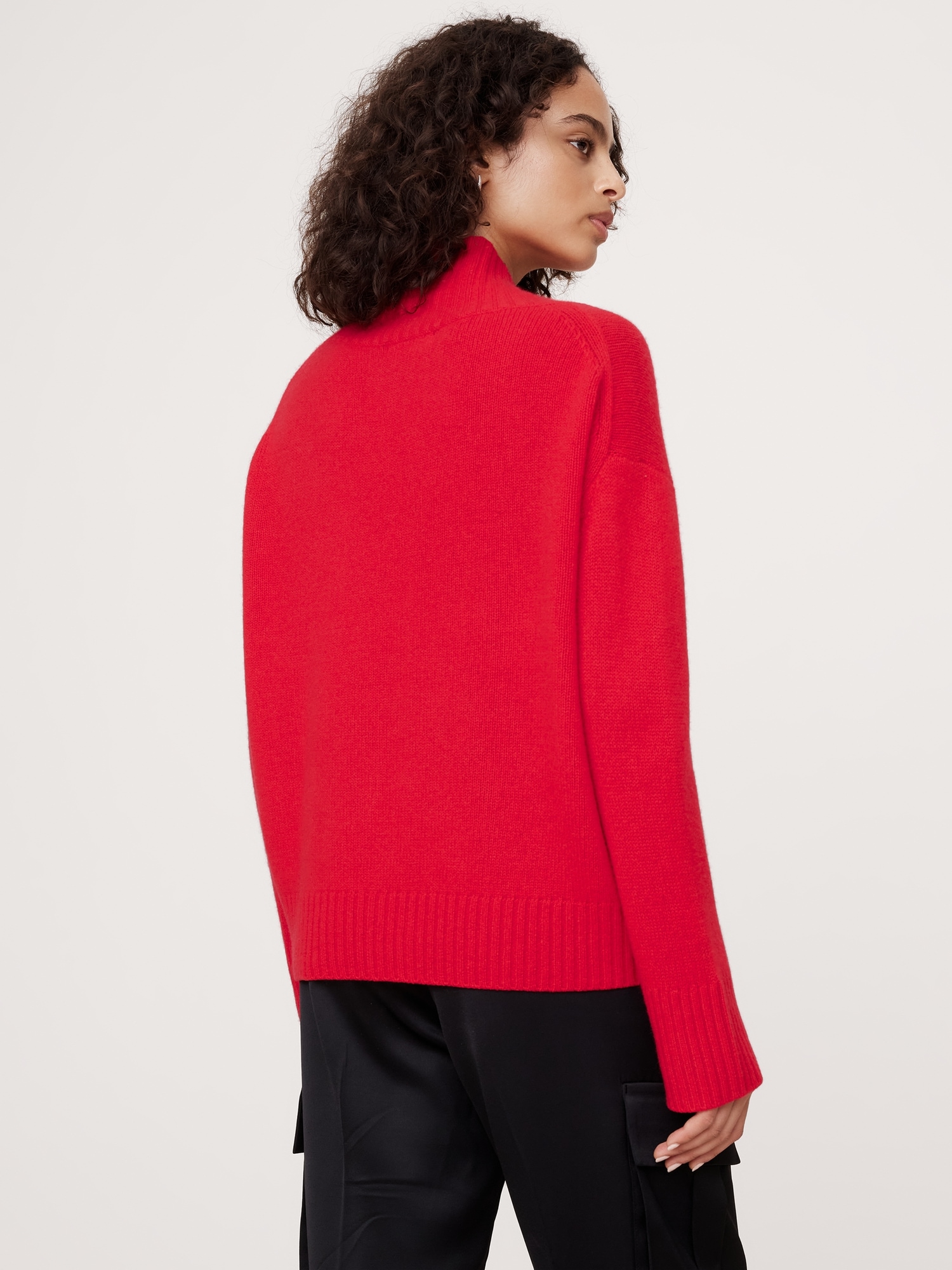 Oversized Cashmere Turtleneck Sweater