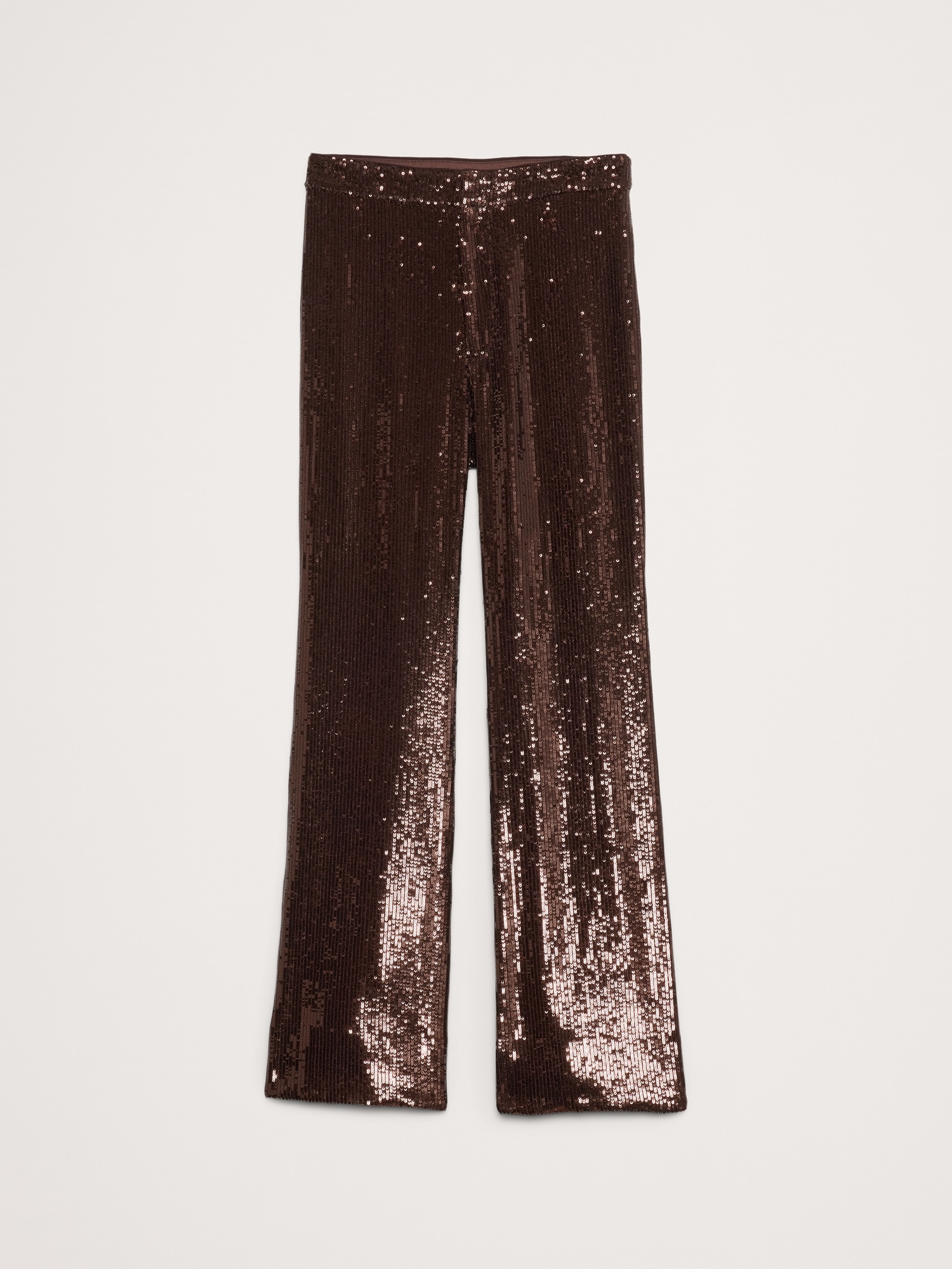 High-Rise Wide-Leg Sequin Pant