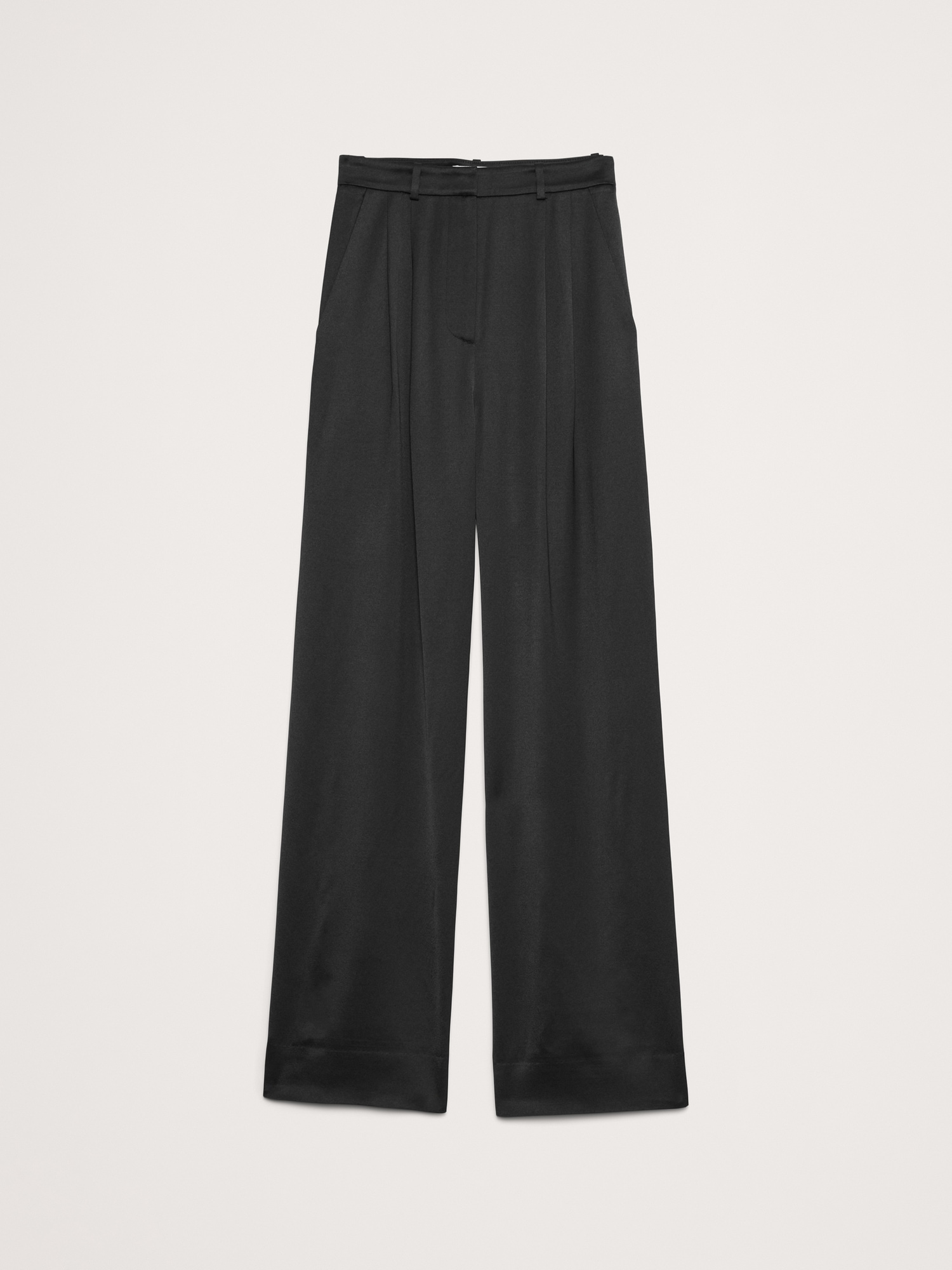 High-Rise Wide-Leg Wool Pant