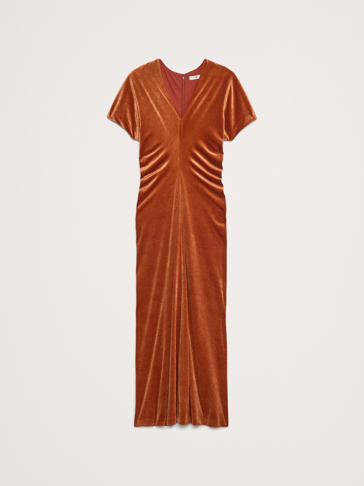 Bias-Cut Velvet Maxi Dress