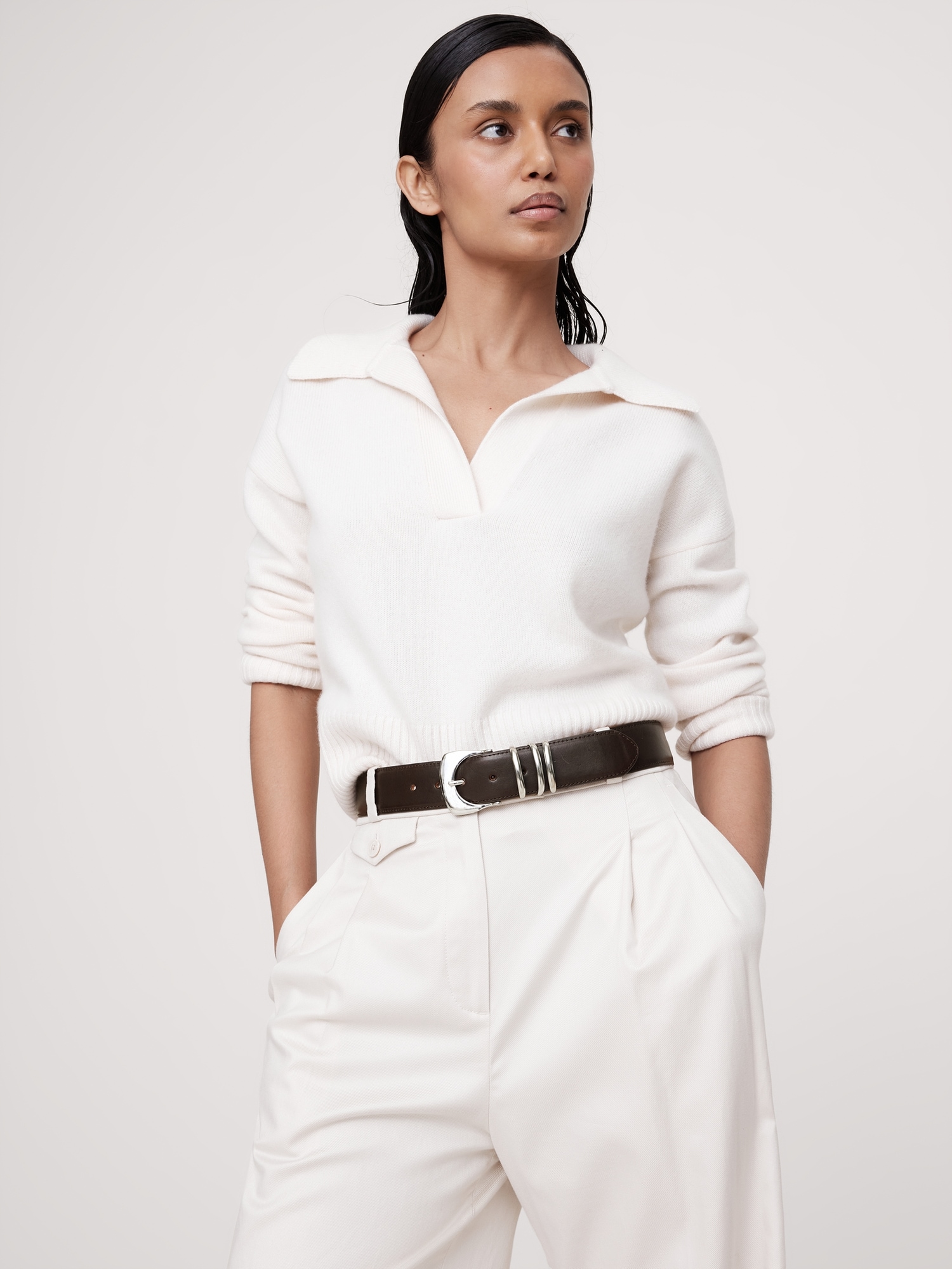 Fiori Statement Leather Belt