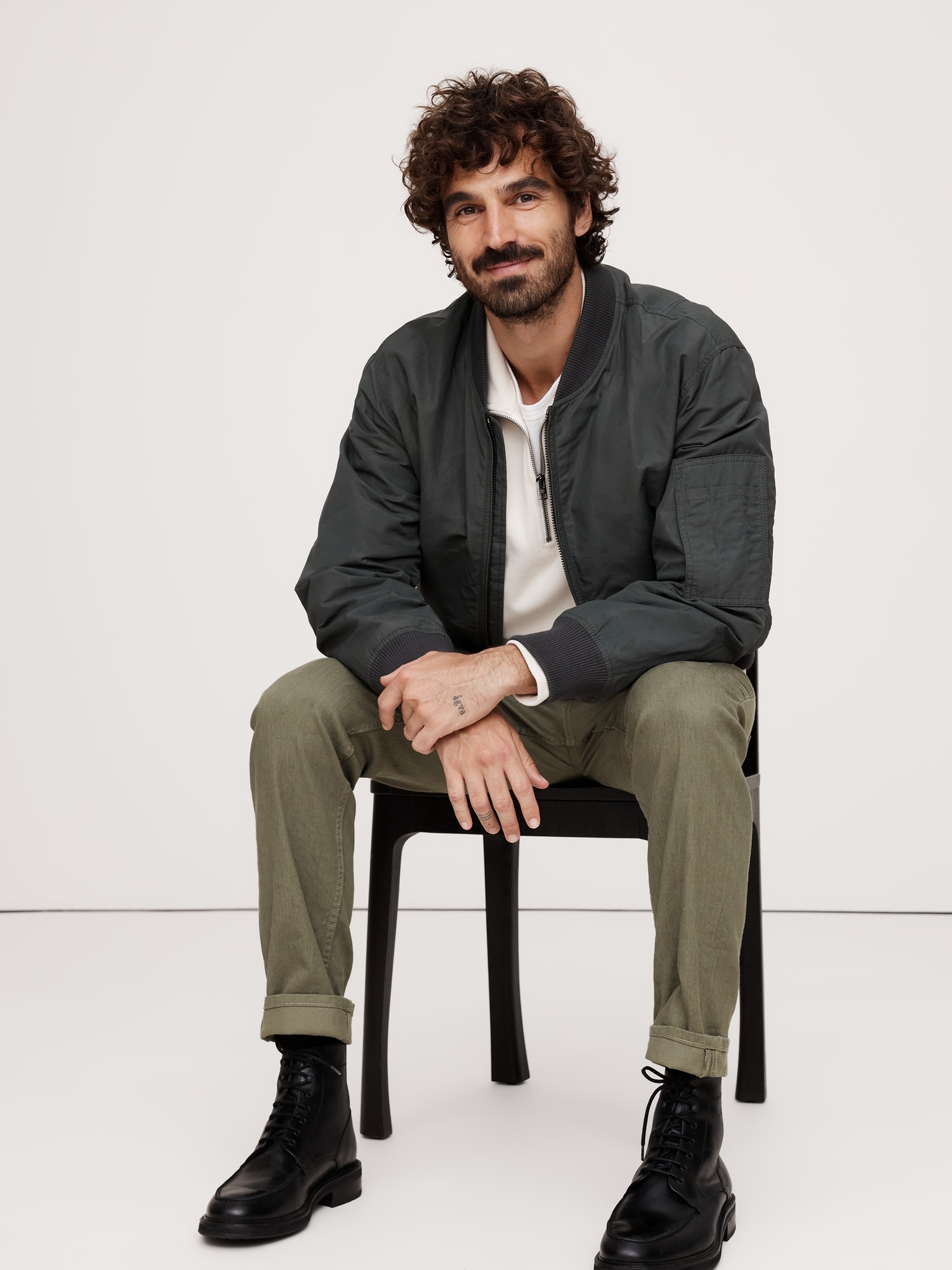 Slim Linen-Cotton Traveler Pant