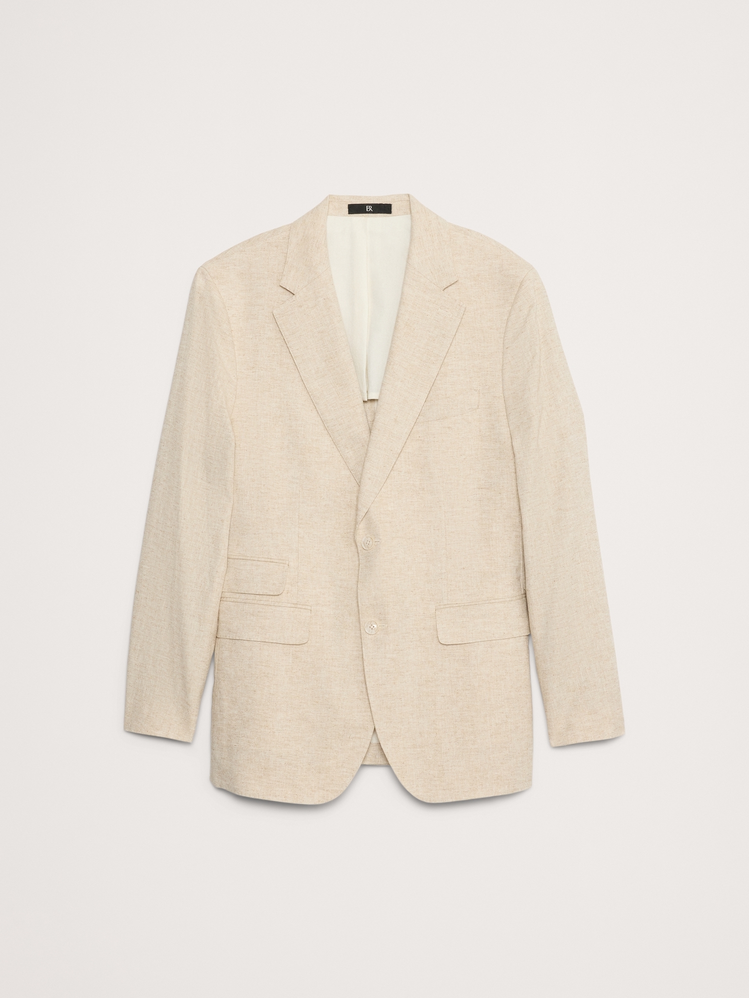 Herringbone Cotton-Linen Suit Jacket