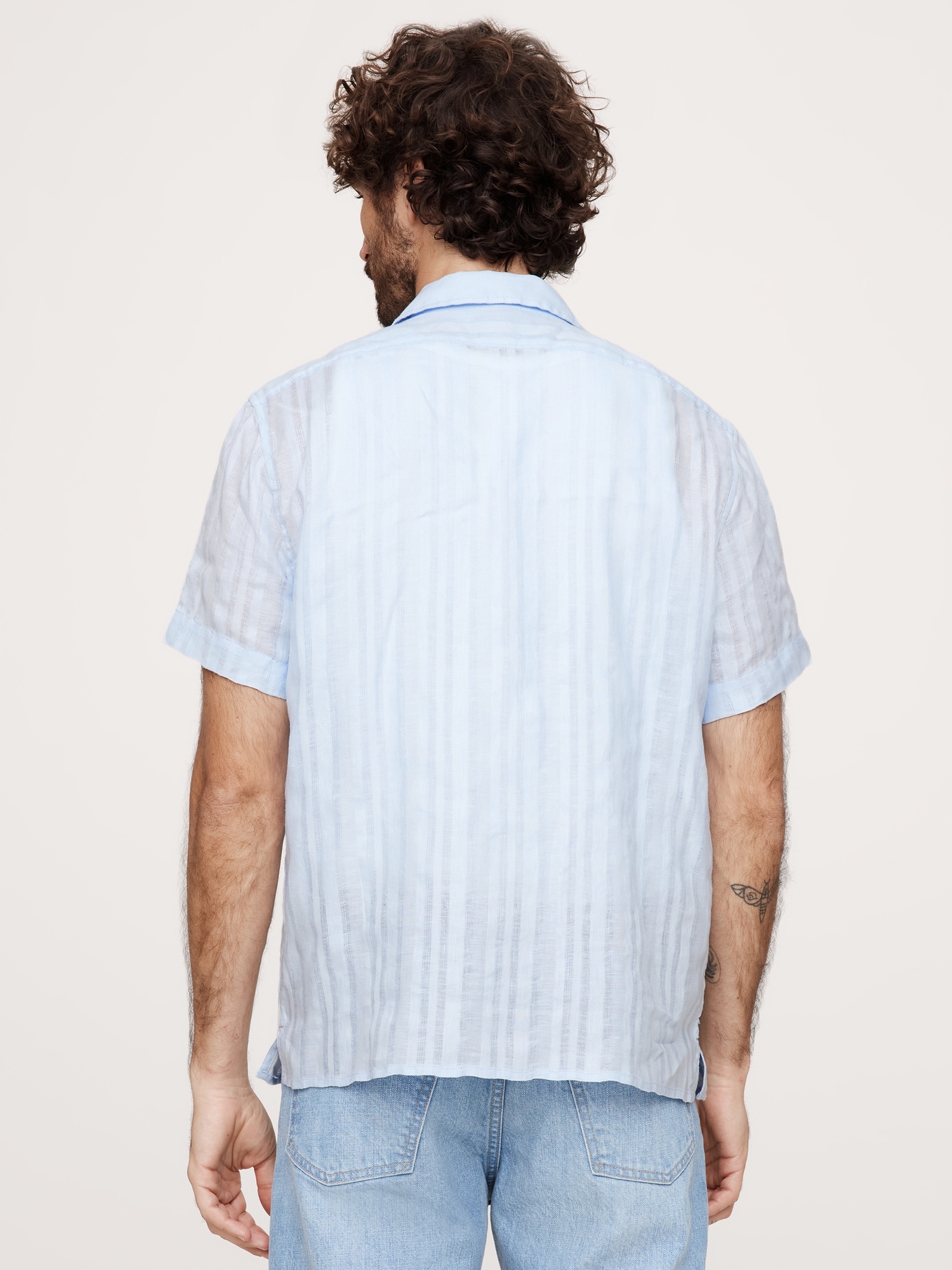 Linen-Cotton Resort Shirt