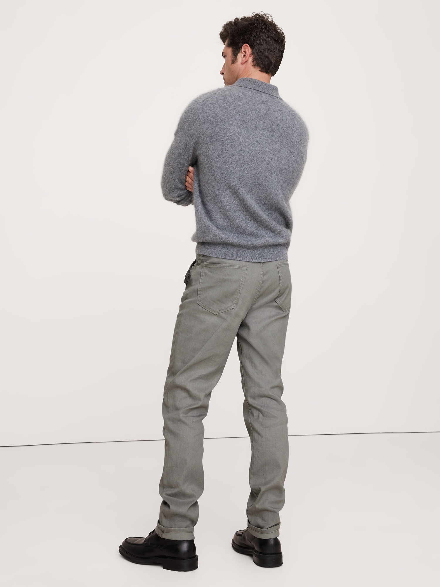 Slim Linen-Cotton Traveler Pant