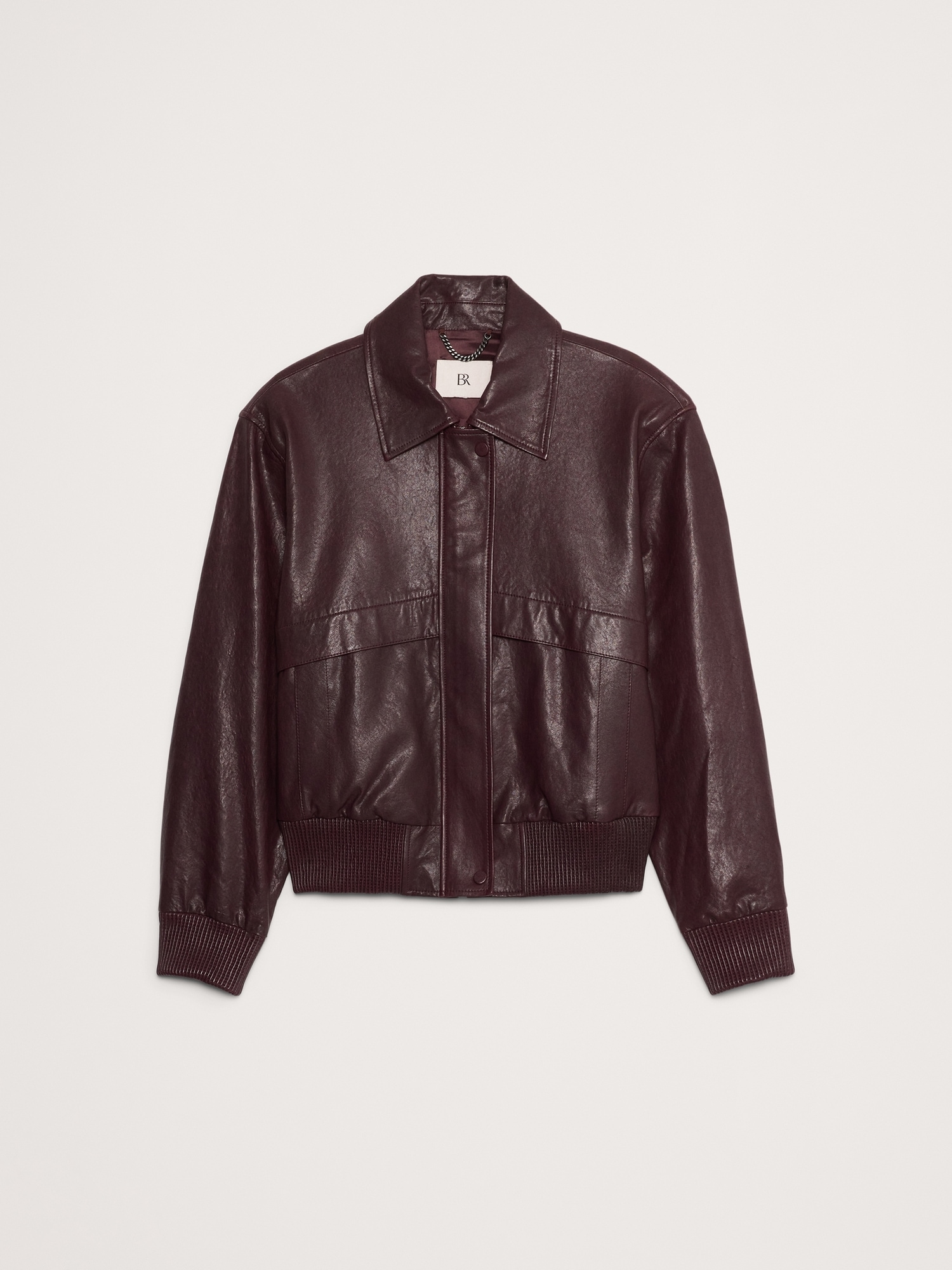 Leather Bomber Jacket