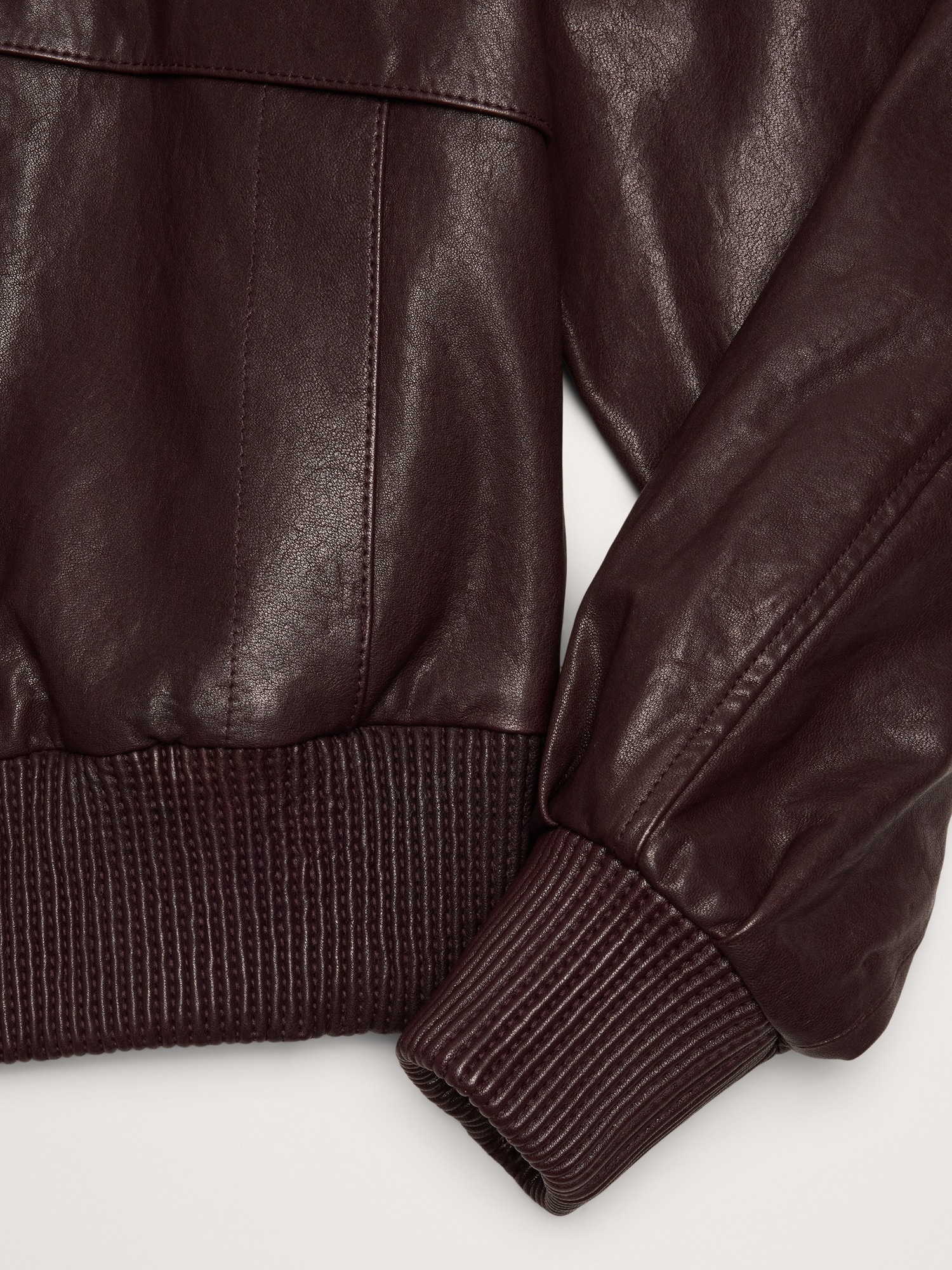 Leather Bomber Jacket