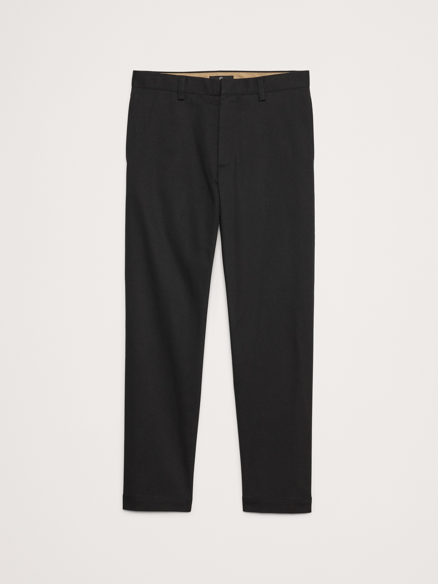 Мужские брюки Banana Republic Straight Italian-Stretch Chino, цвет: Чёрный — фото 4