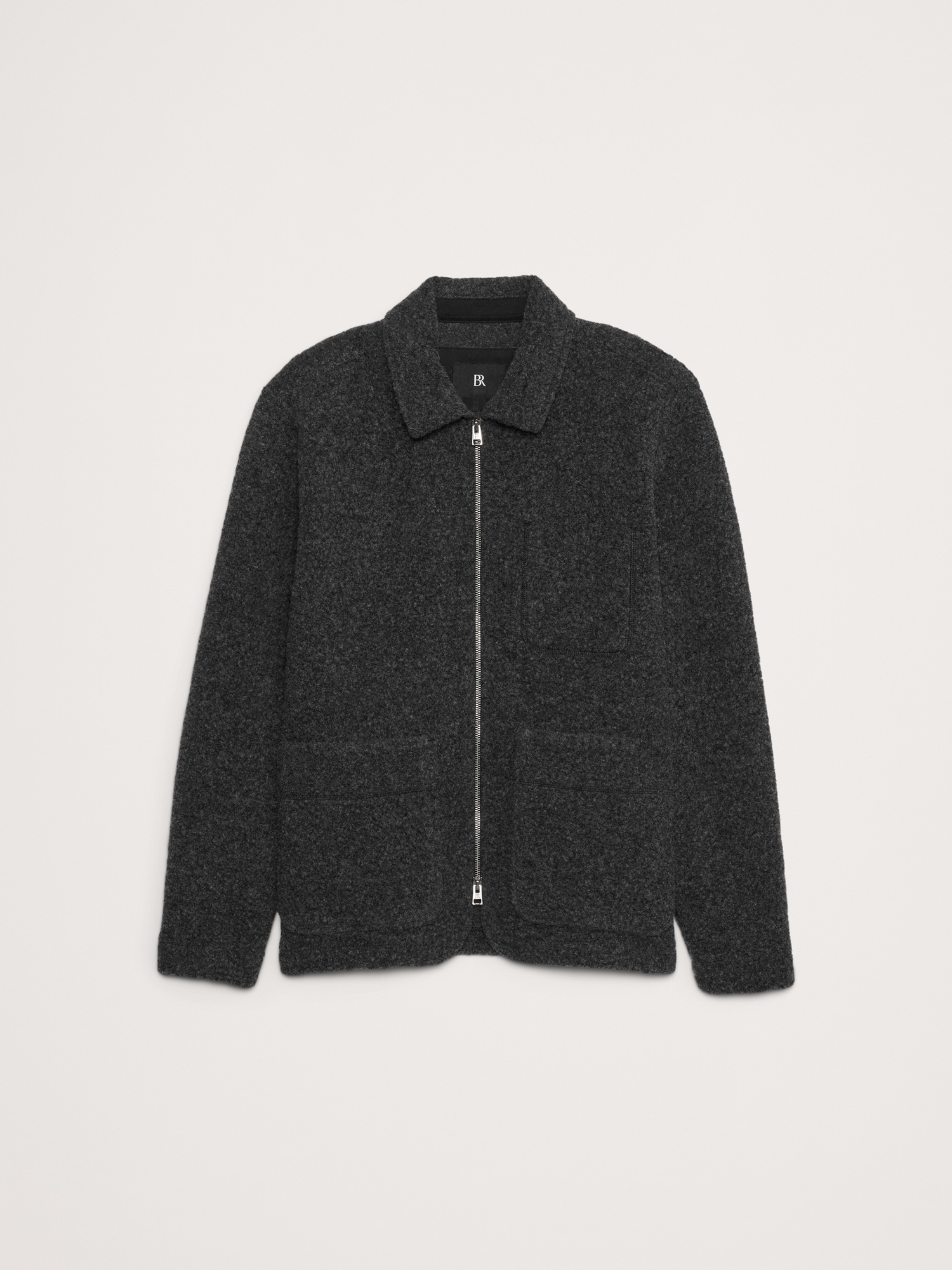 Wool-Blend Sherpa Chore Coat