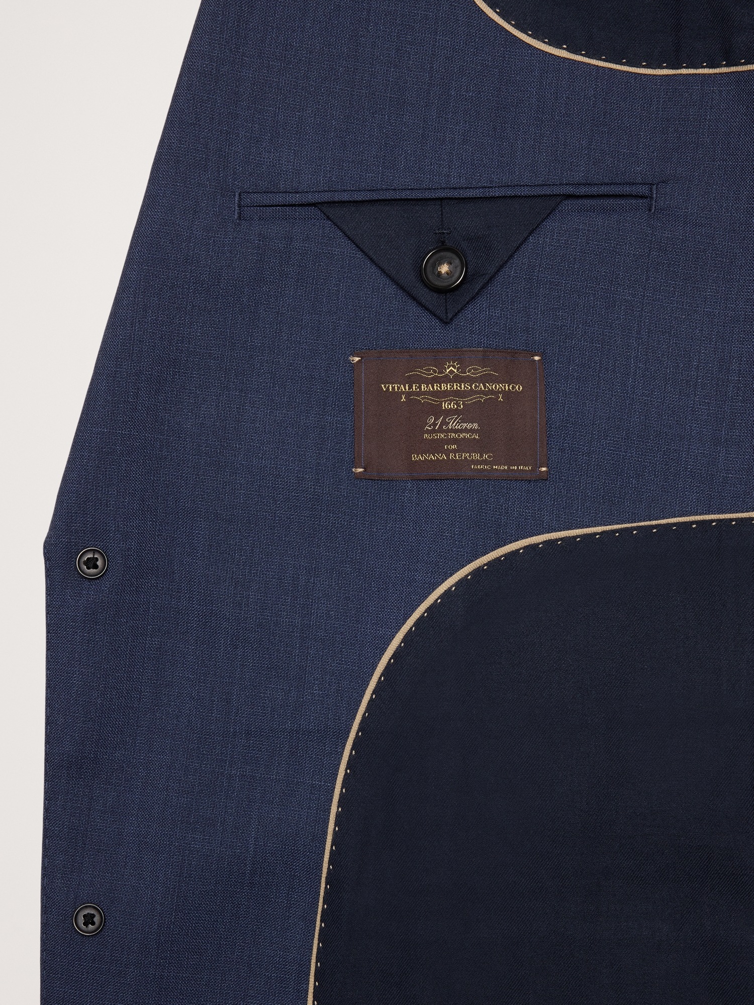 Мужской пиджак Banana Republic Signature Italian Rustico Suit, цвет: Синий — фото 6