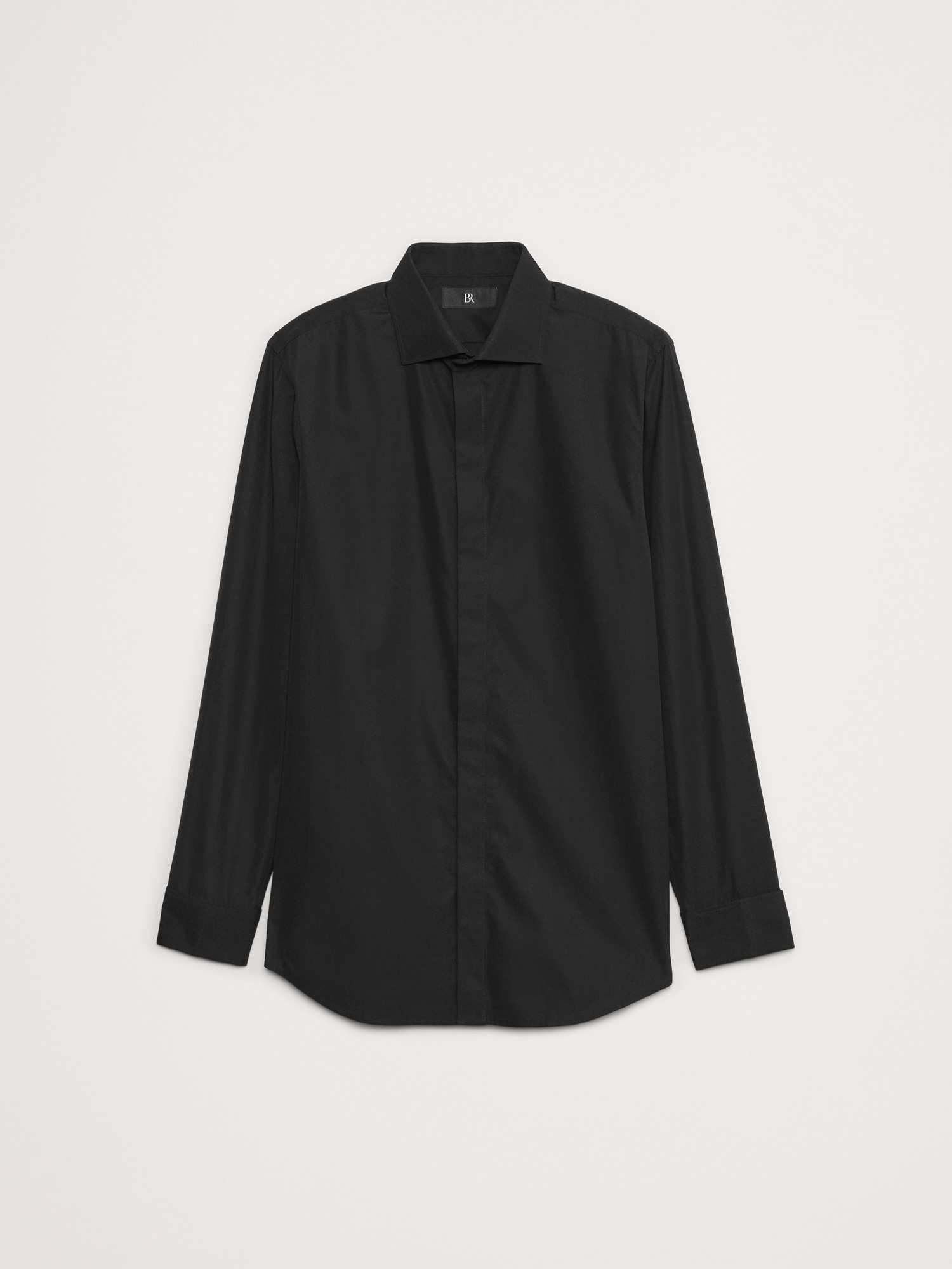 Slim Poplin Tuxedo Shirt