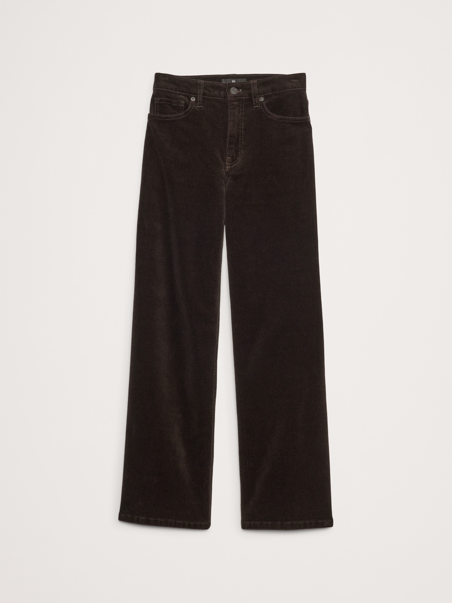 Ultra High-Rise Wide-Leg Crop Corduroy Pant