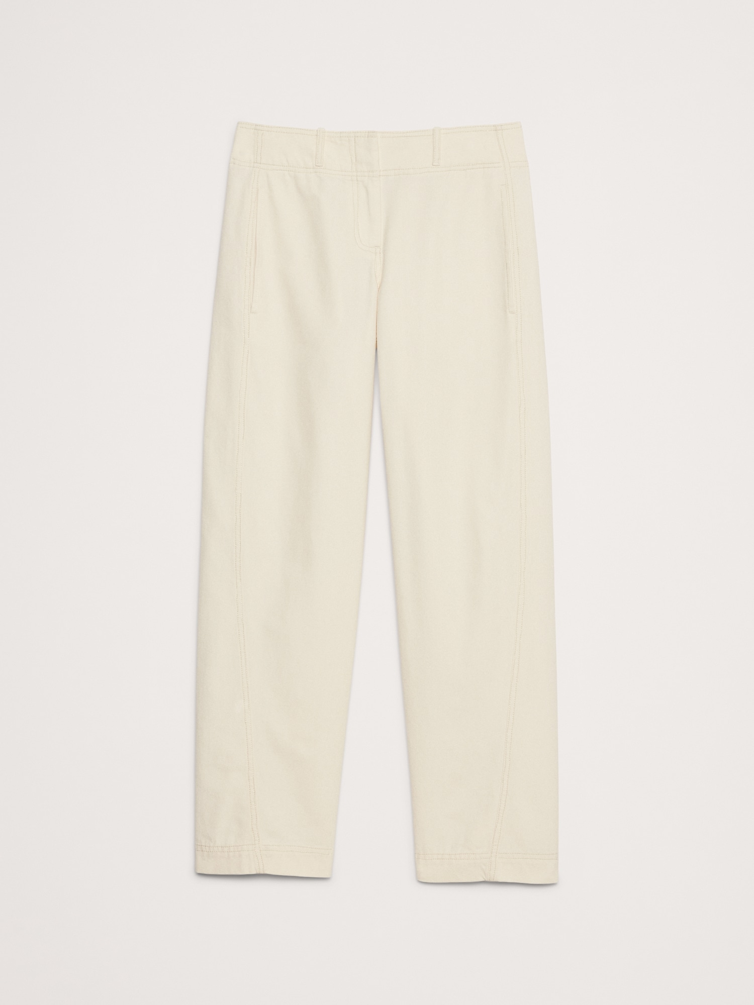 Mid-Rise Barrel-Leg Utility Pant