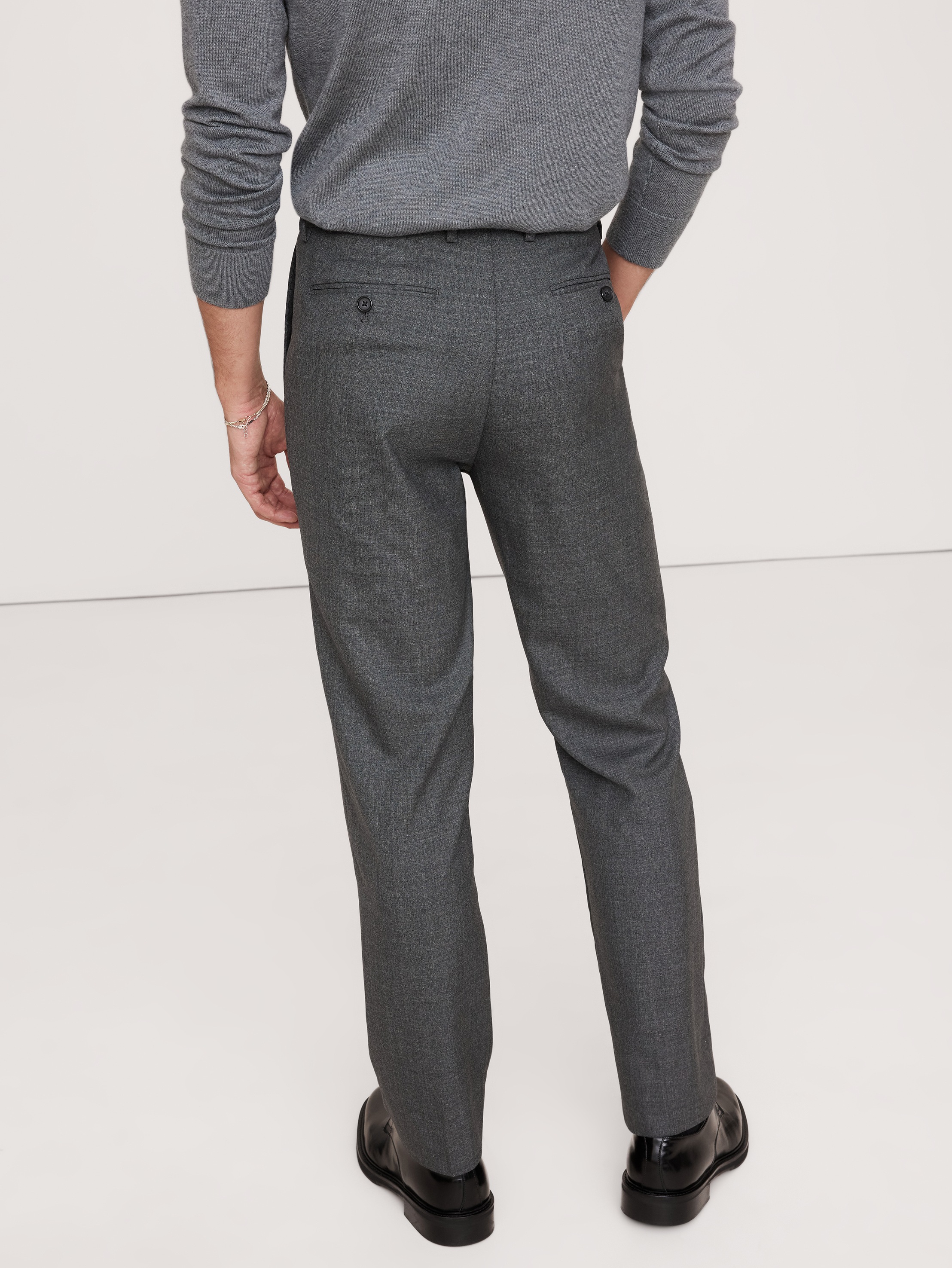 Signature Italian Rustico Suit Pant - Gray - View 15