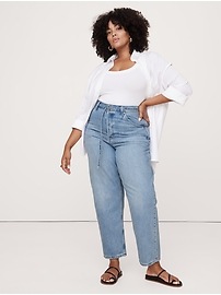 High-Rise Rigid Bow Jean