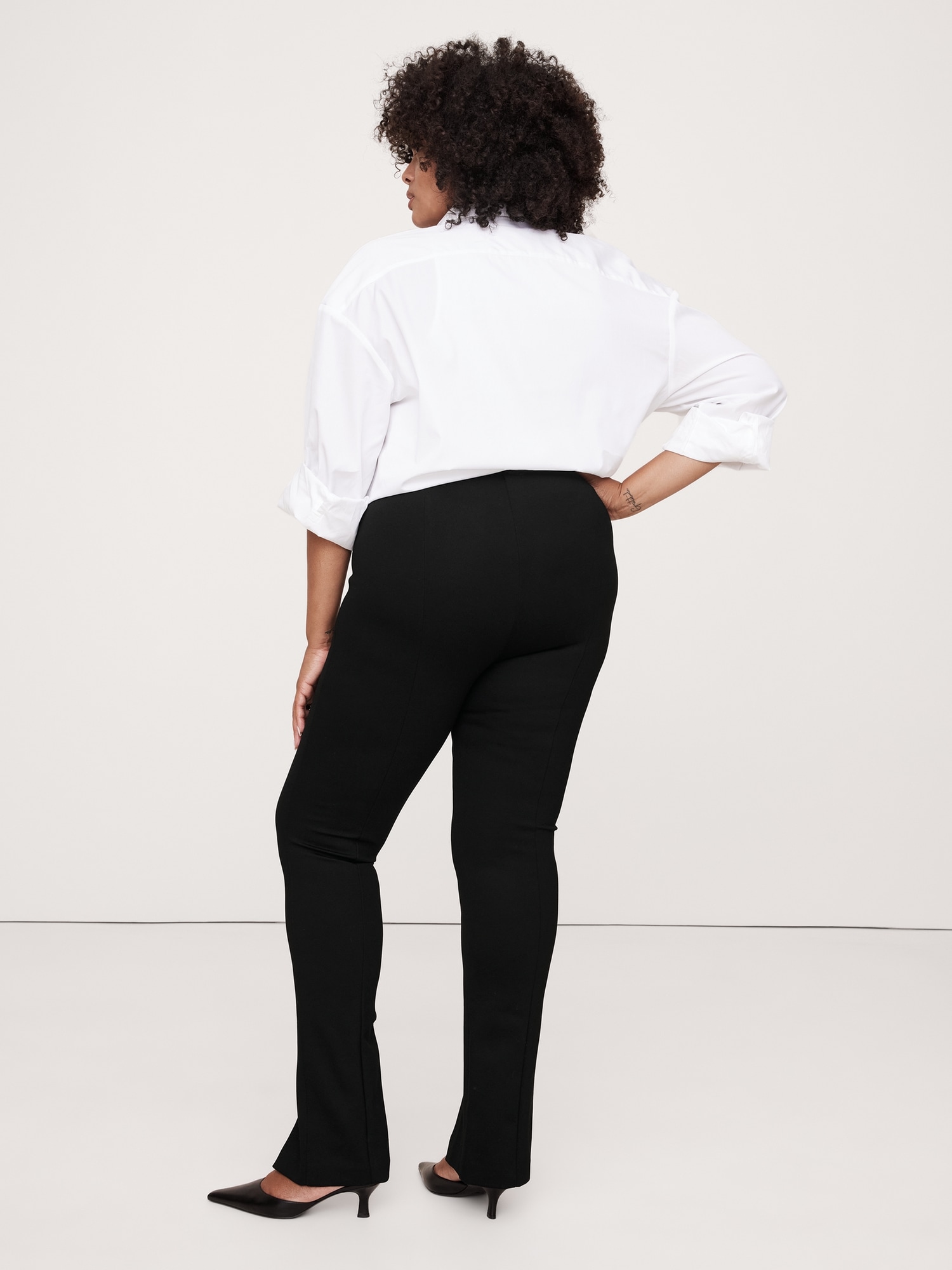 Split-Hem Skinny Everywhere Ponte Pant