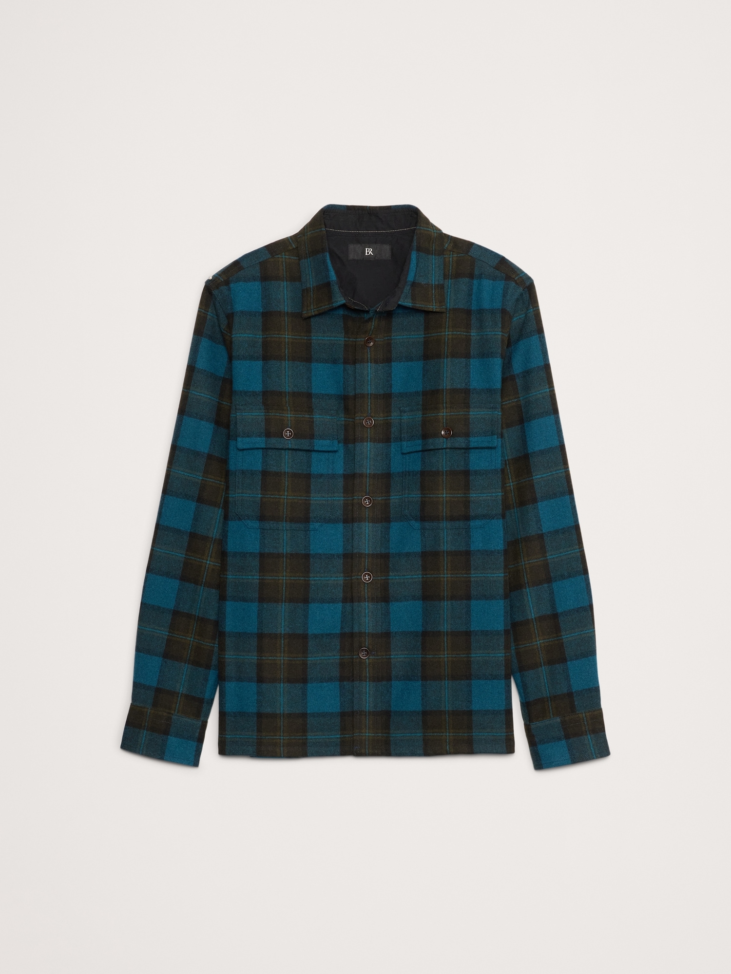 Heavyweight Flannel Wool-Blend Overshirt