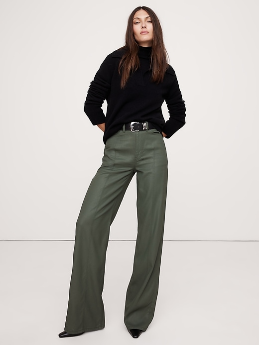 The Coated Denim Pintuck Jean | Banana Republic
