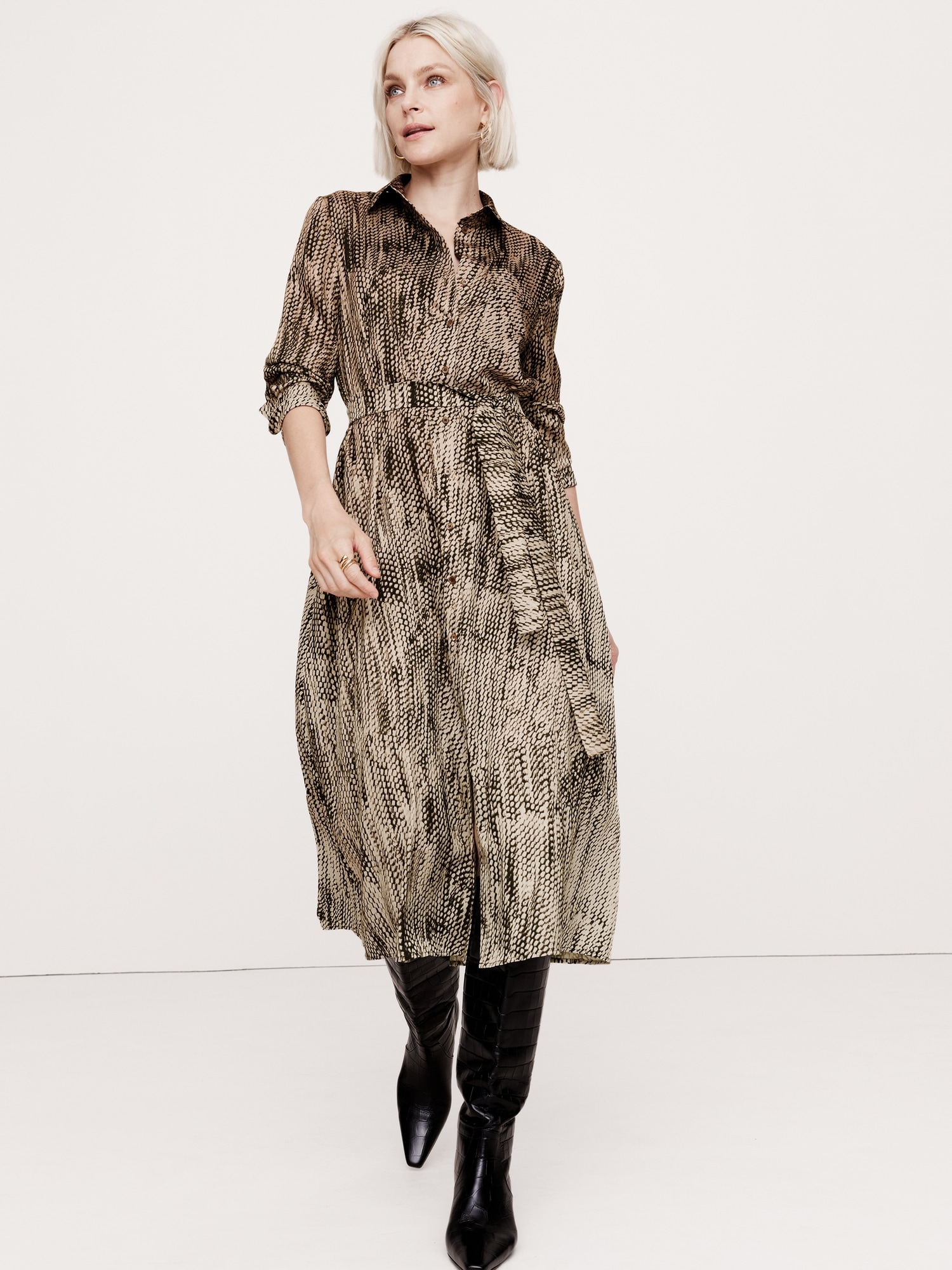 Snake print t shirt dress online