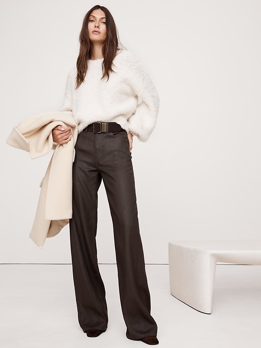 The Coated Denim Pintuck Jean | Banana Republic