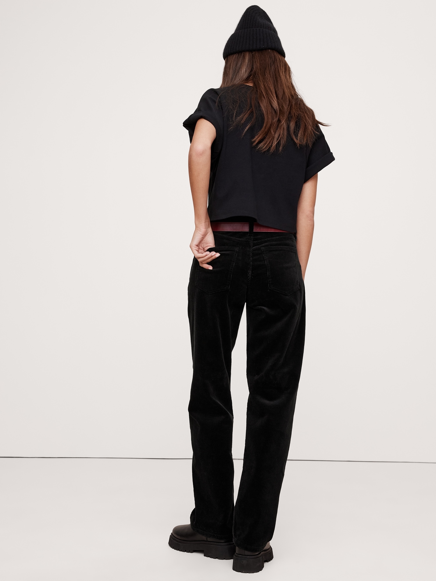 The Slouchy Straight Corduroy Pant