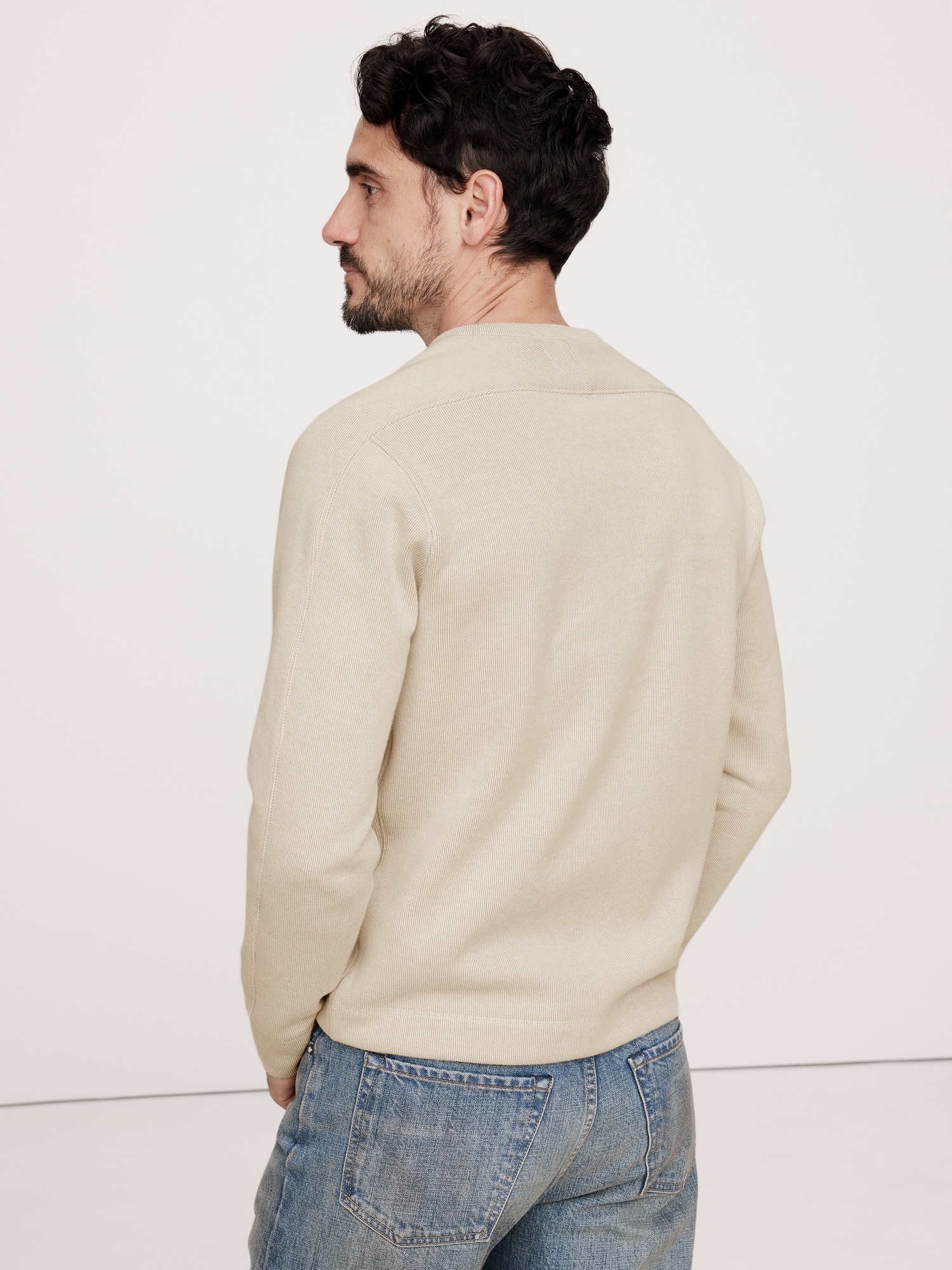 Double Knit Sweatshirt Banana Republic