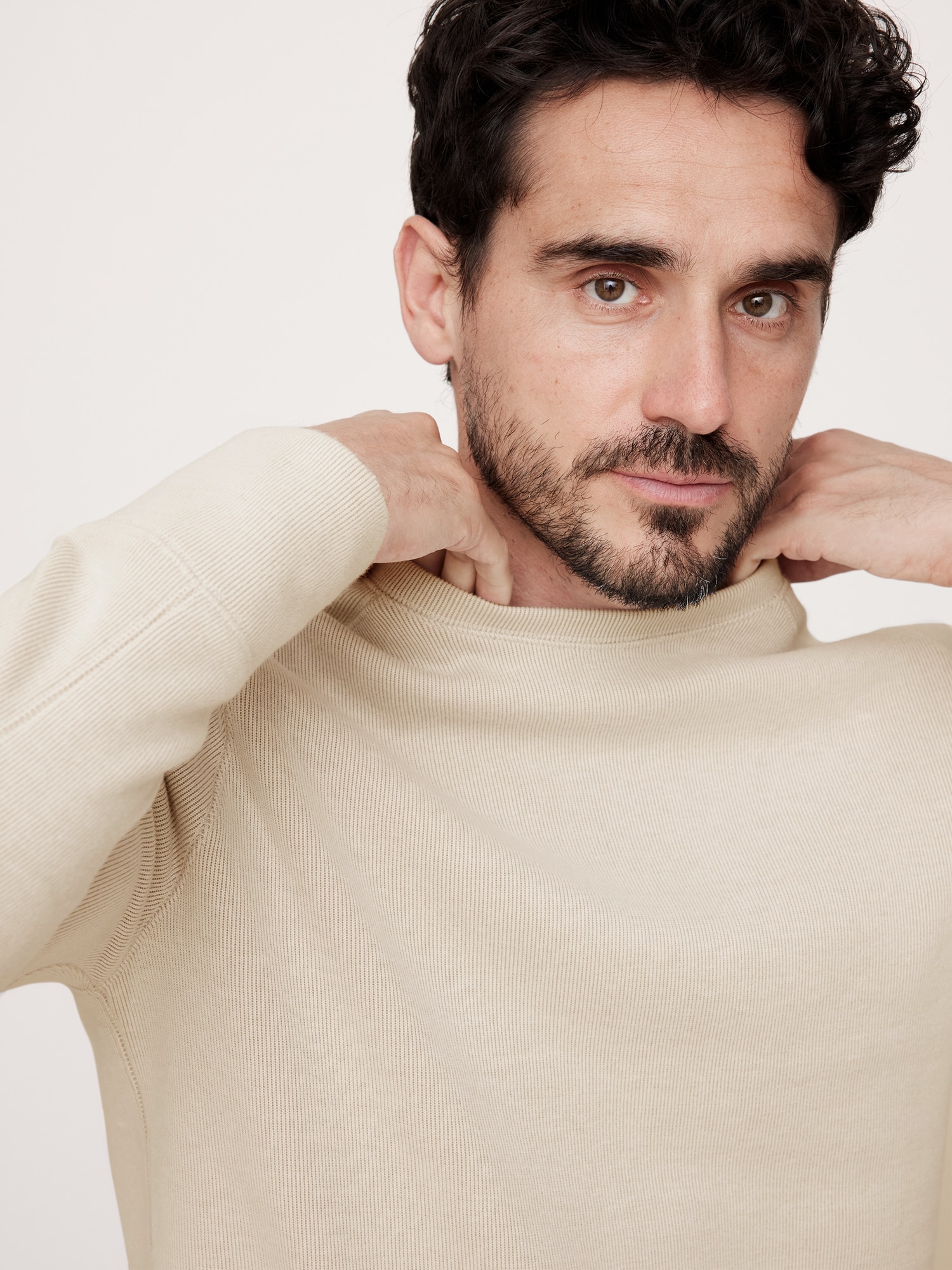 Double-Knit Sweatshirt | Banana Republic