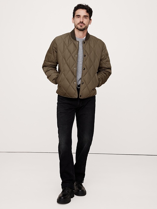 thumbnail image 2 of Banana Republic Men's Bomber Jacket - Polyester, New Without Tags, Multiple Available 2 of 6