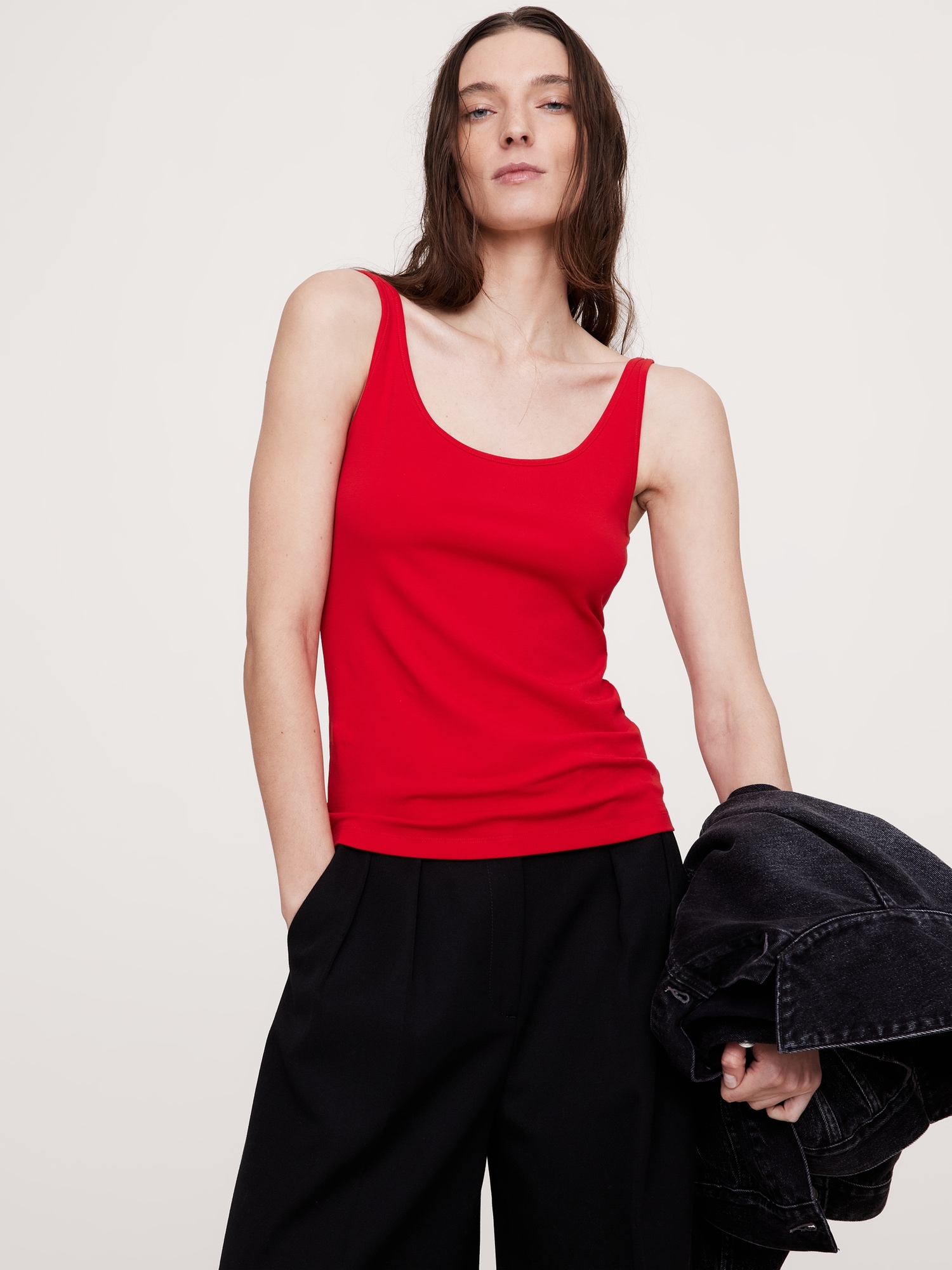 Refined Scoop-Neck Tank