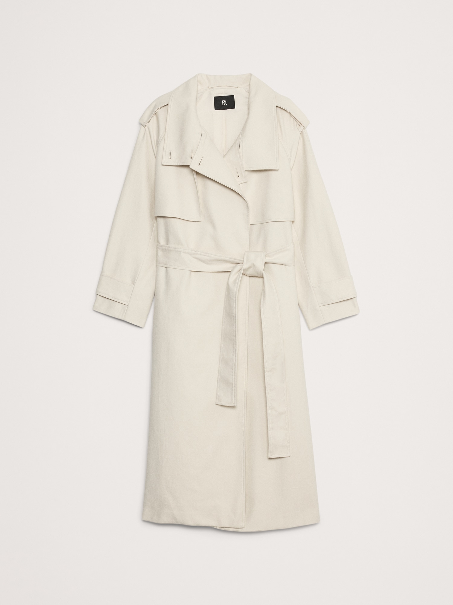 Sabbia Oversized Italian Twill Trench Coat