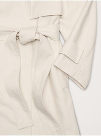 Sabbia Oversized Italian Twill Trench Coat