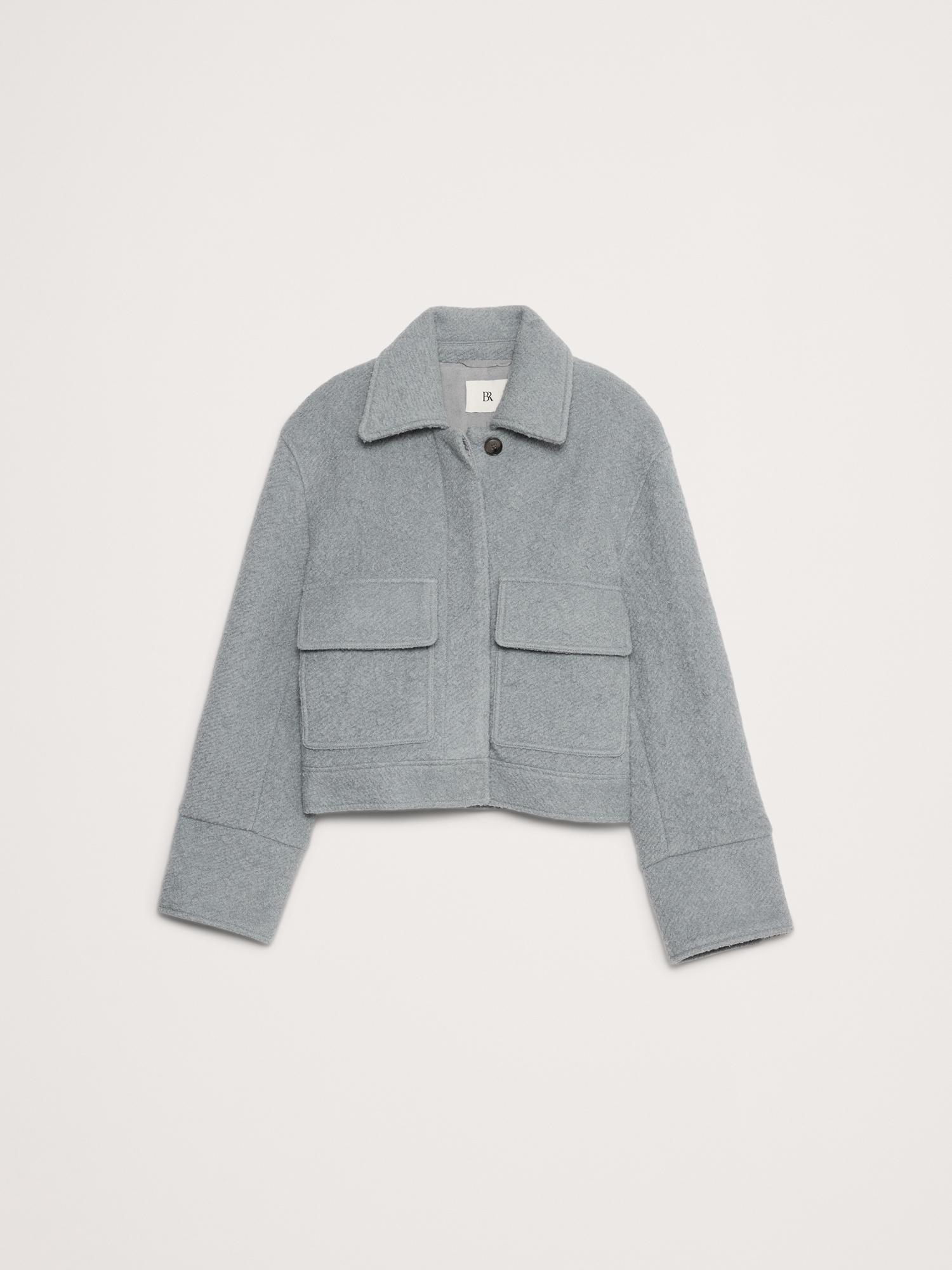 Wool Bouclé Cropped Jacket