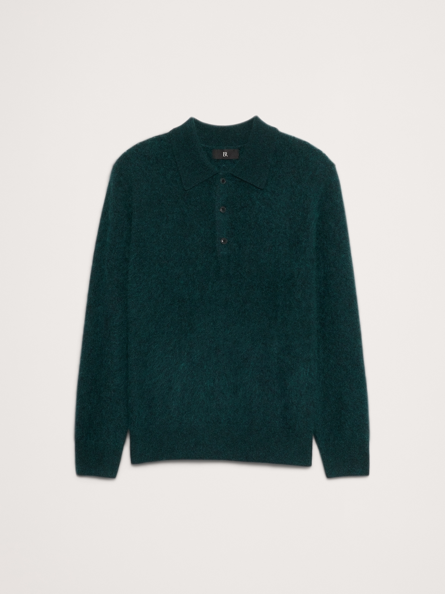 Brushed Cashmere Sweater Polo