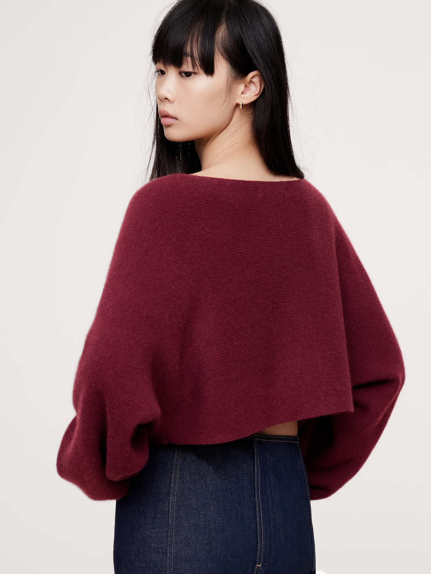 Midweight Cashmere Cropped Sweater