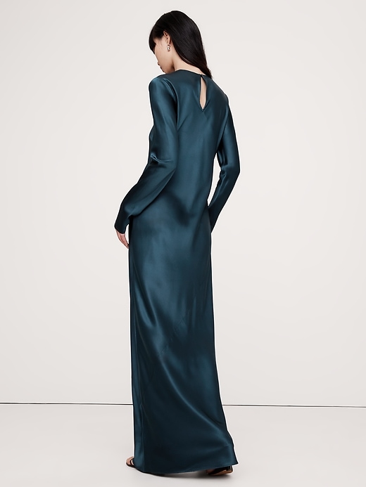 Abigail Silk Maxi Dress | Banana Republic