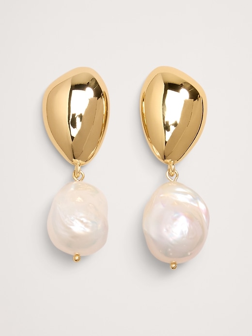 Telaio Chain & Pearl Earrings by Aureus + Argent