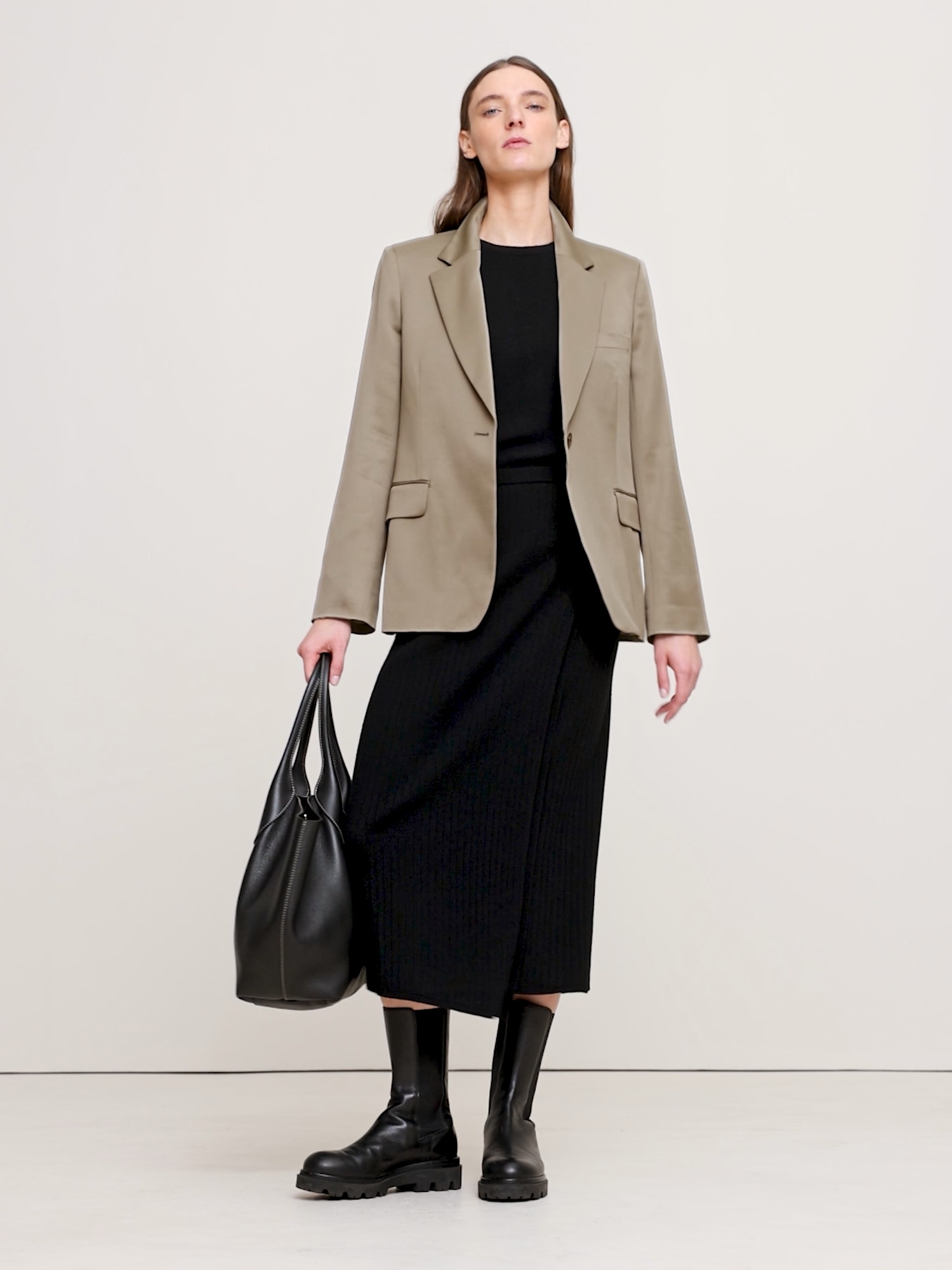 Image number 2 showing, Slim Italian Satin Blazer