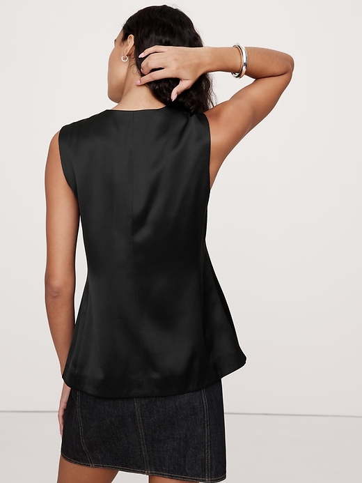 View large product image 2 of 6. Italian Satin Long Vest