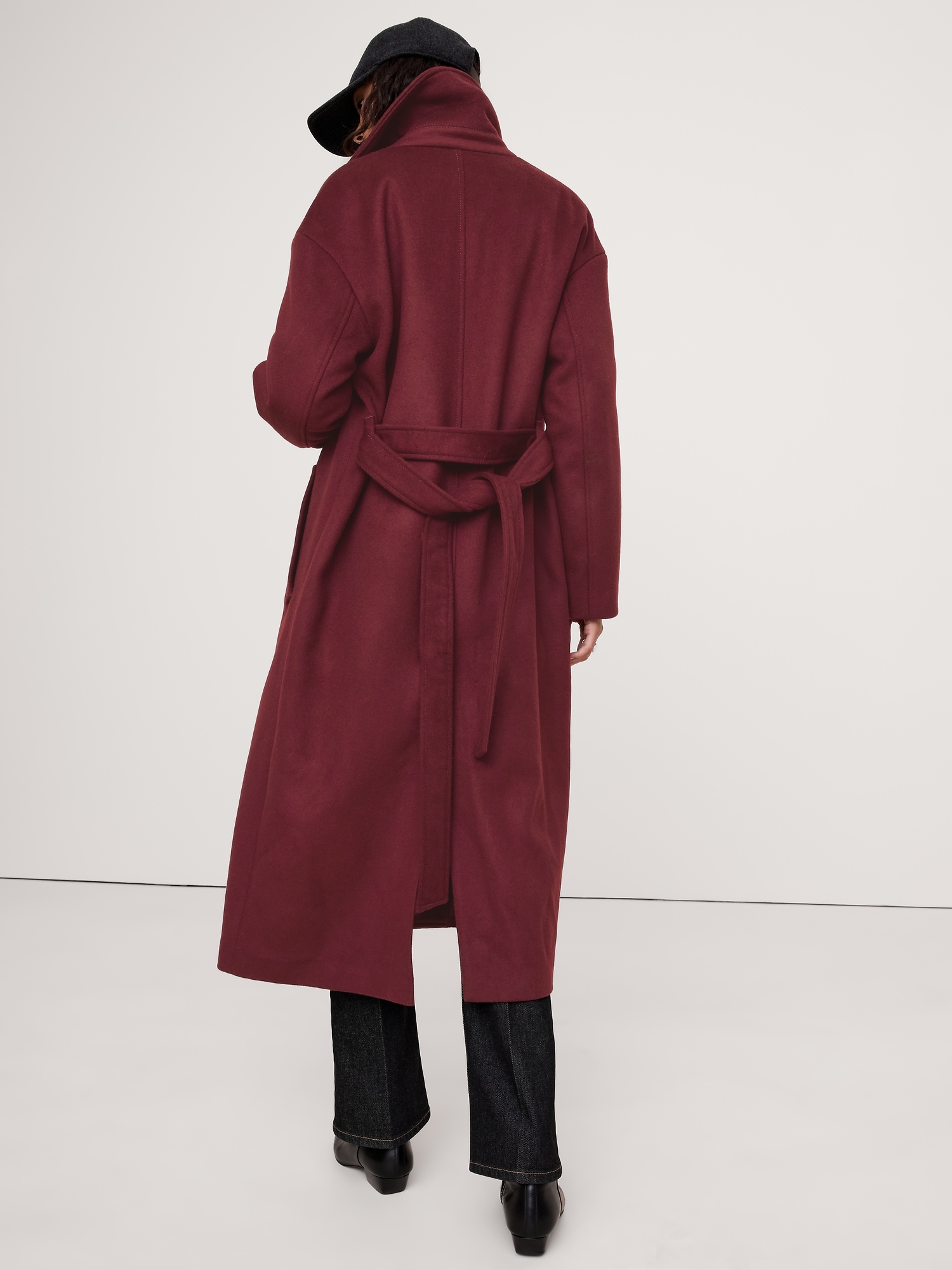 Pura Oversize Wool-Cashmere Wrap Coat